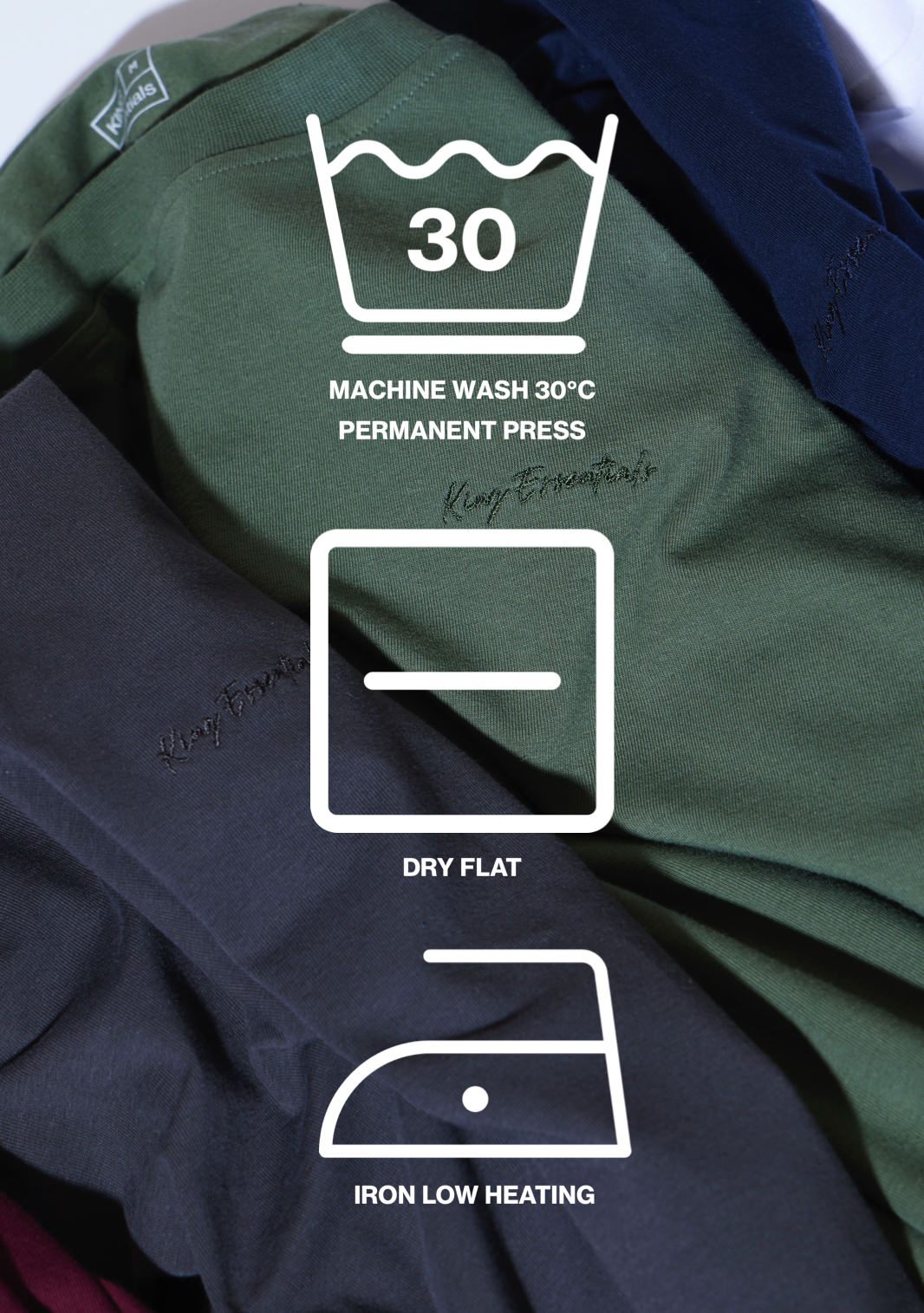 King Essentials | Washing instructions for our Cotton Products