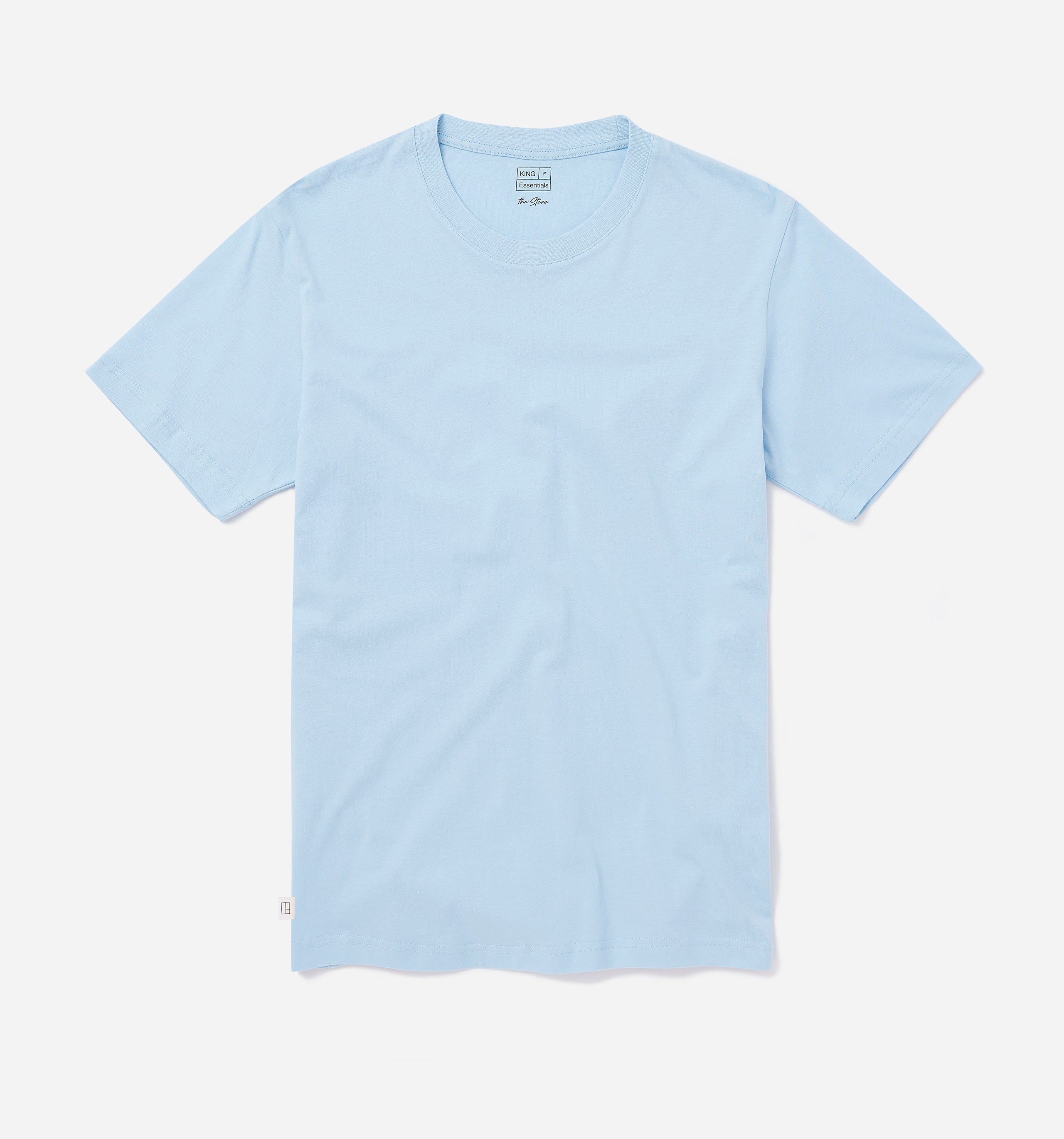 Spis aftensmad nitrogen Seminary The Steve - Basic Cotton T-shirt | Light Blue | King Essentials