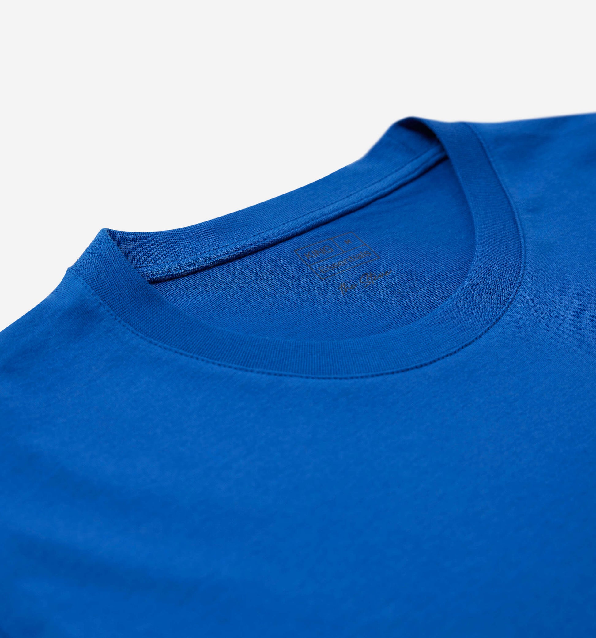 The Steve - Basic Cotton T-shirt In Dark Blue From King Essentials