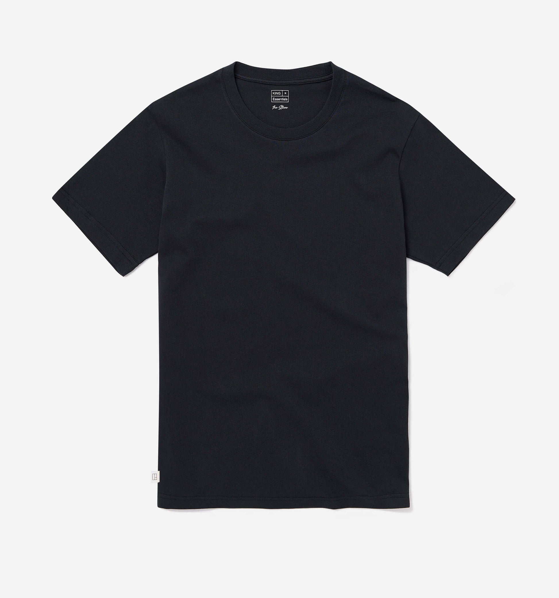 The Steve - Basic Cotton T-shirt In Black From King Essentials