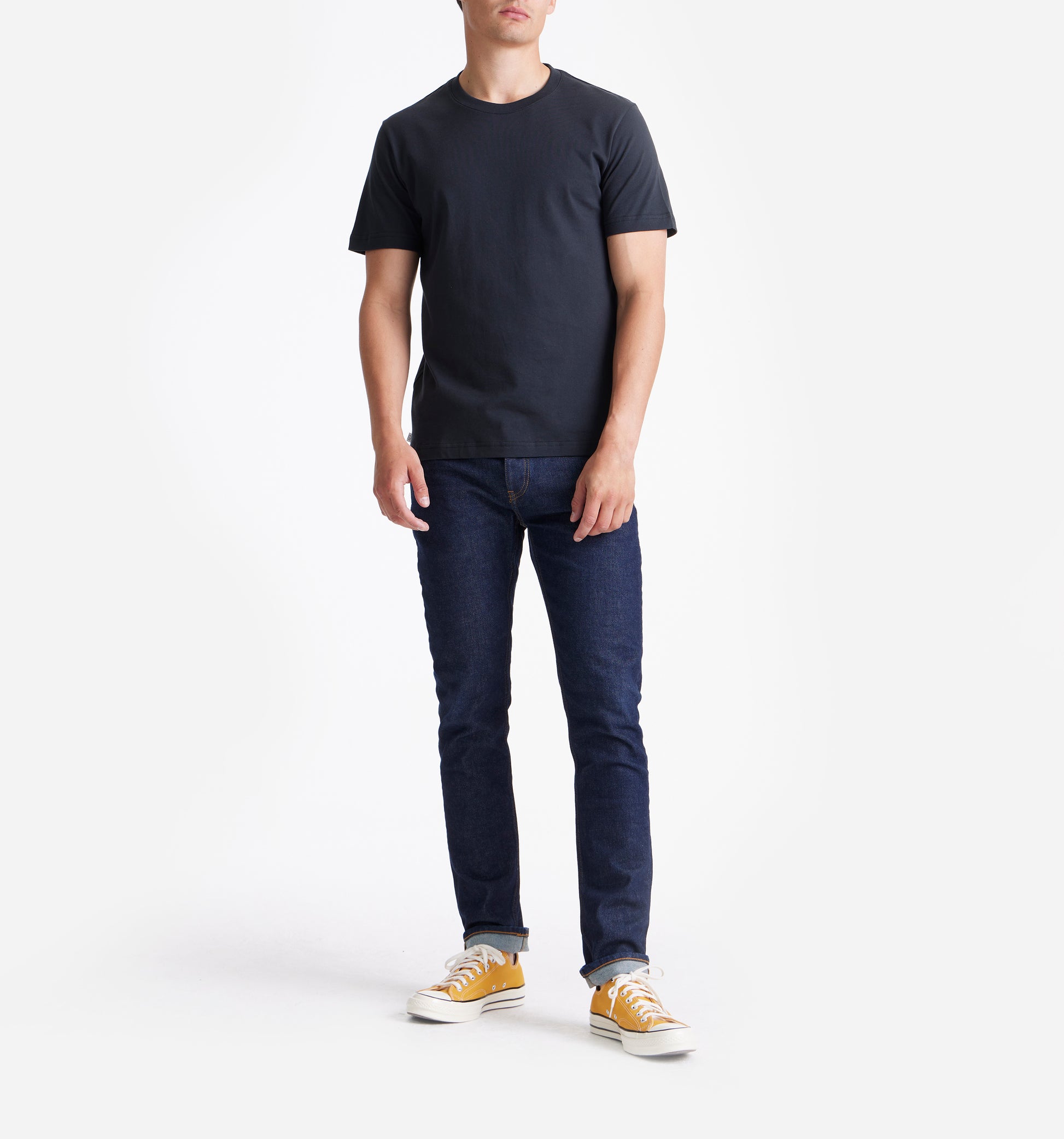 The Steve - Basic Cotton T-shirt In Black From King Essentials