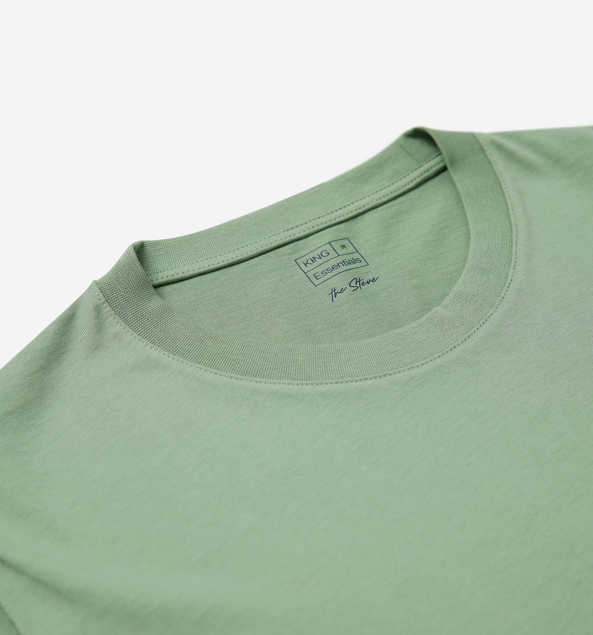 The Steve - Basic Cotton T-shirt In Light Green From King Essentials