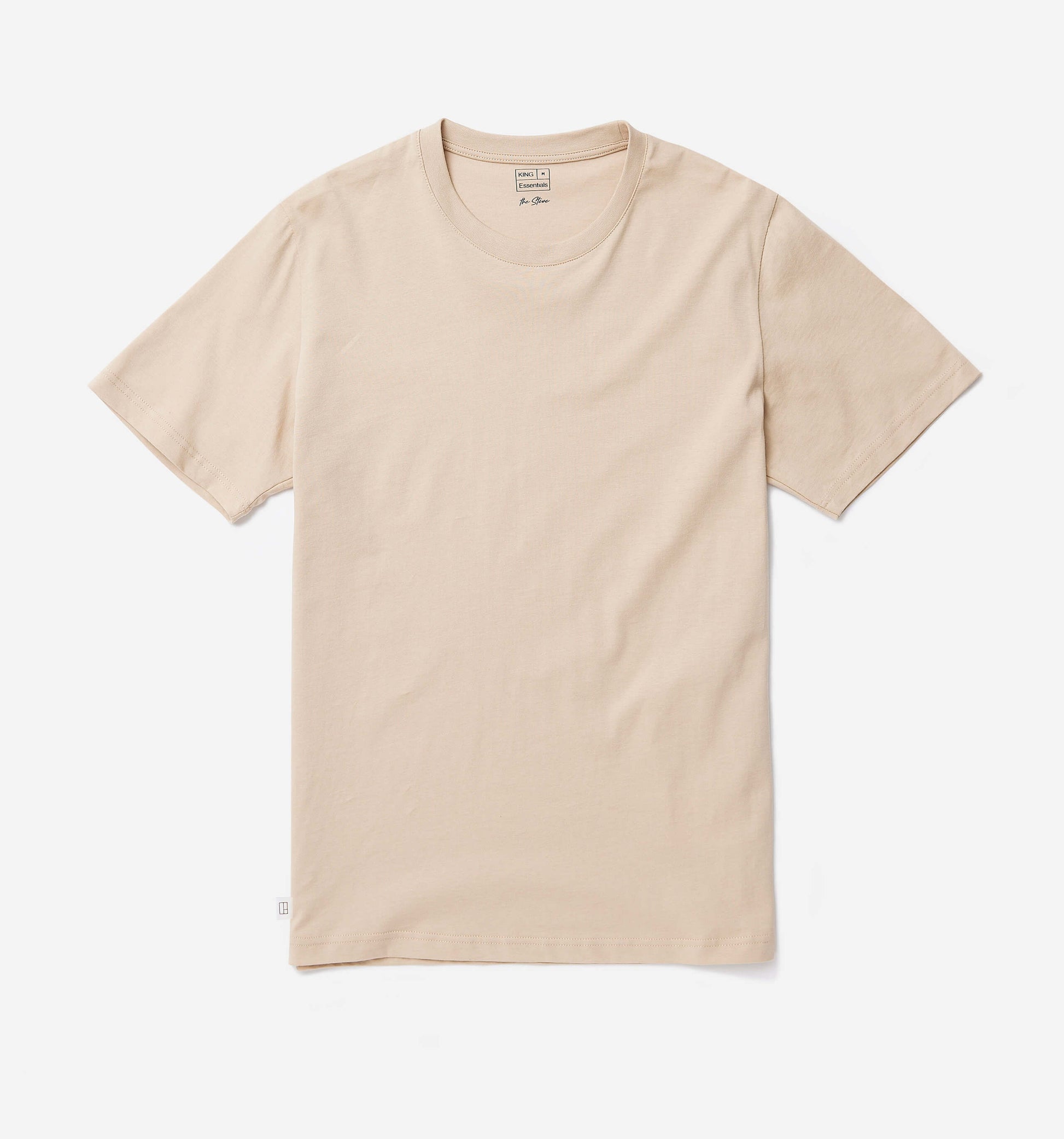 The Steve - Basic Cotton T-shirt In Light Brown From King Essentials