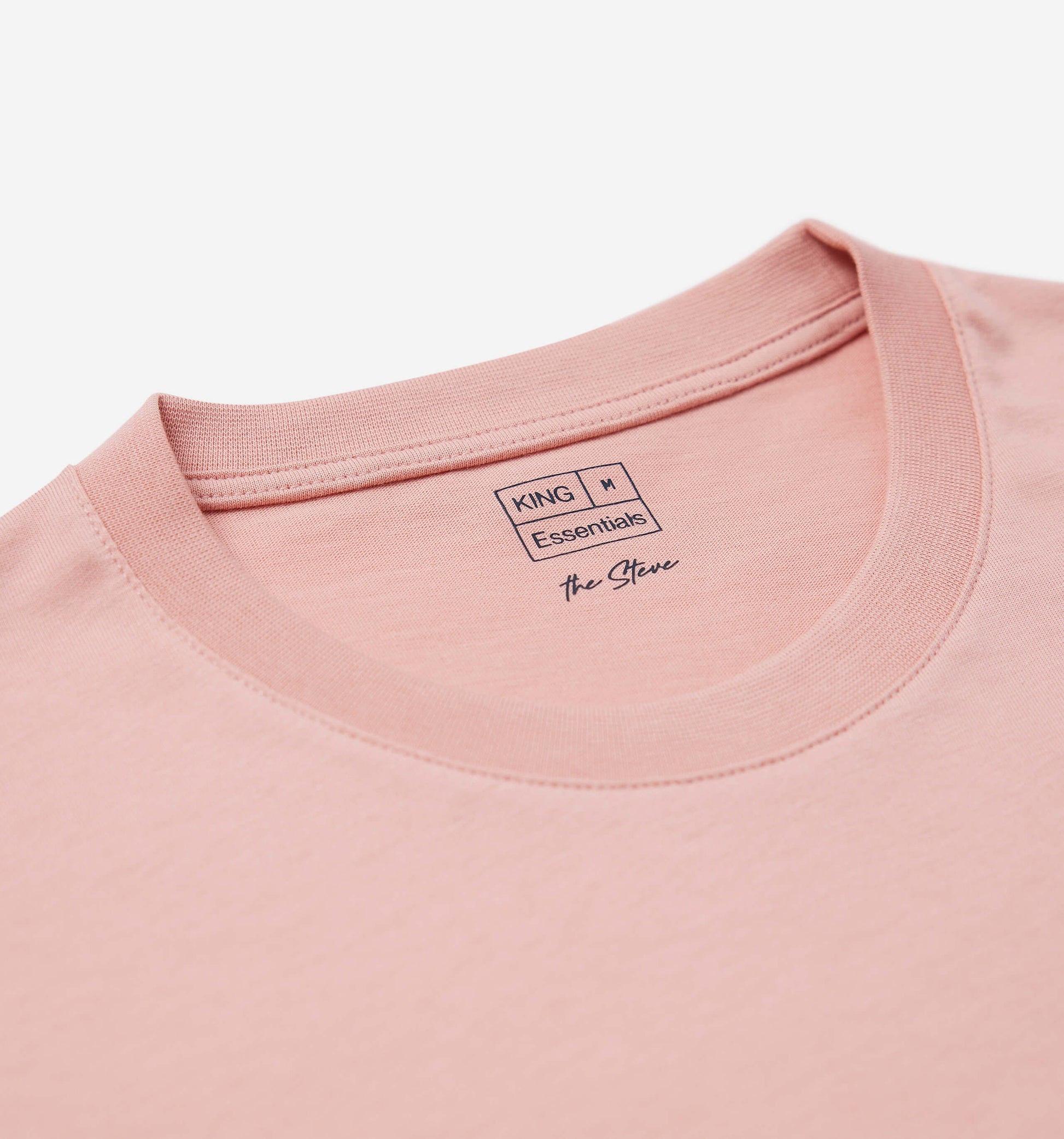 The Steve - Basic Cotton T-shirt In Dark Pink From King Essentials