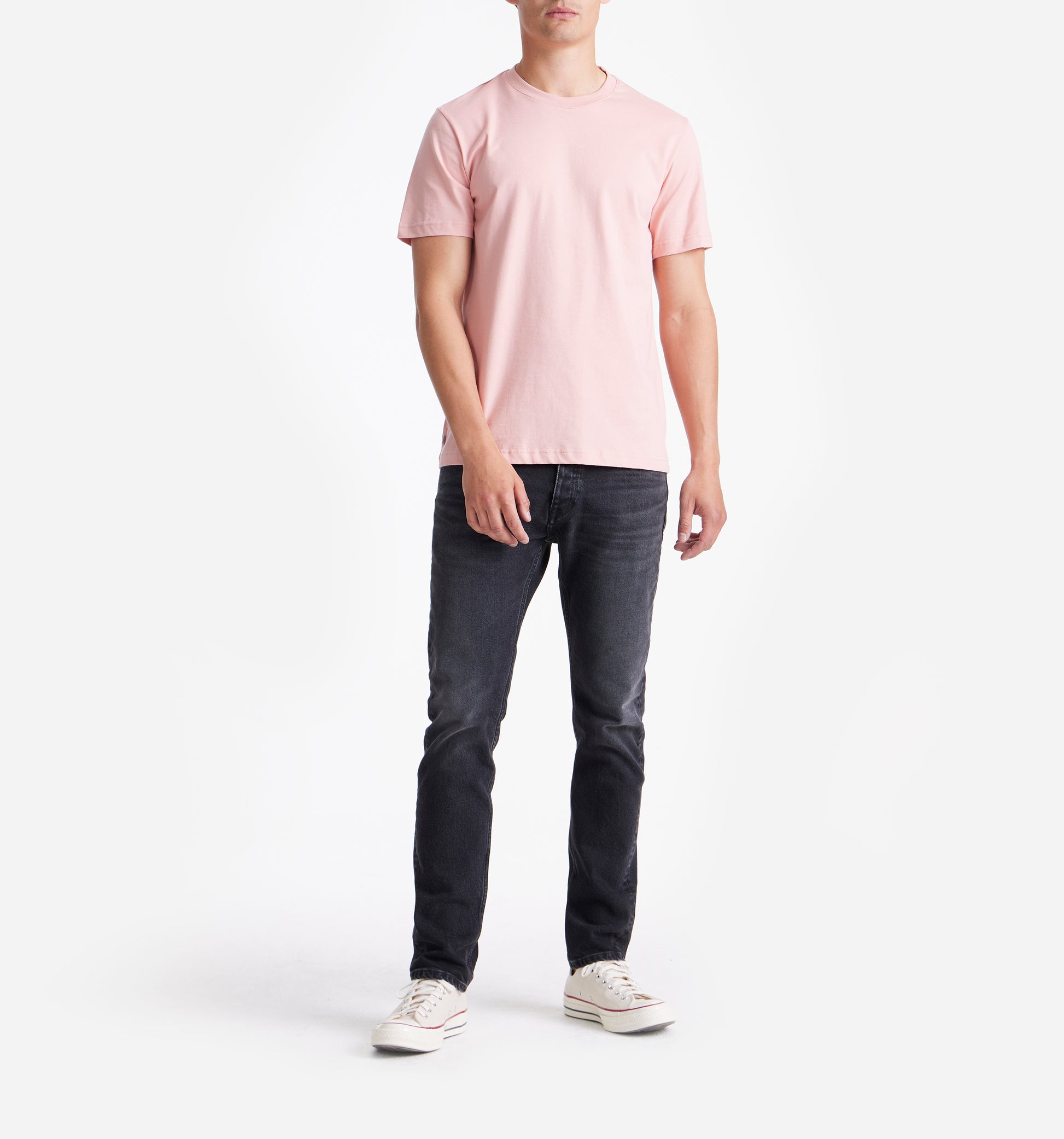 The Steve - Basic Cotton T-shirt In Dark Pink From King Essentials