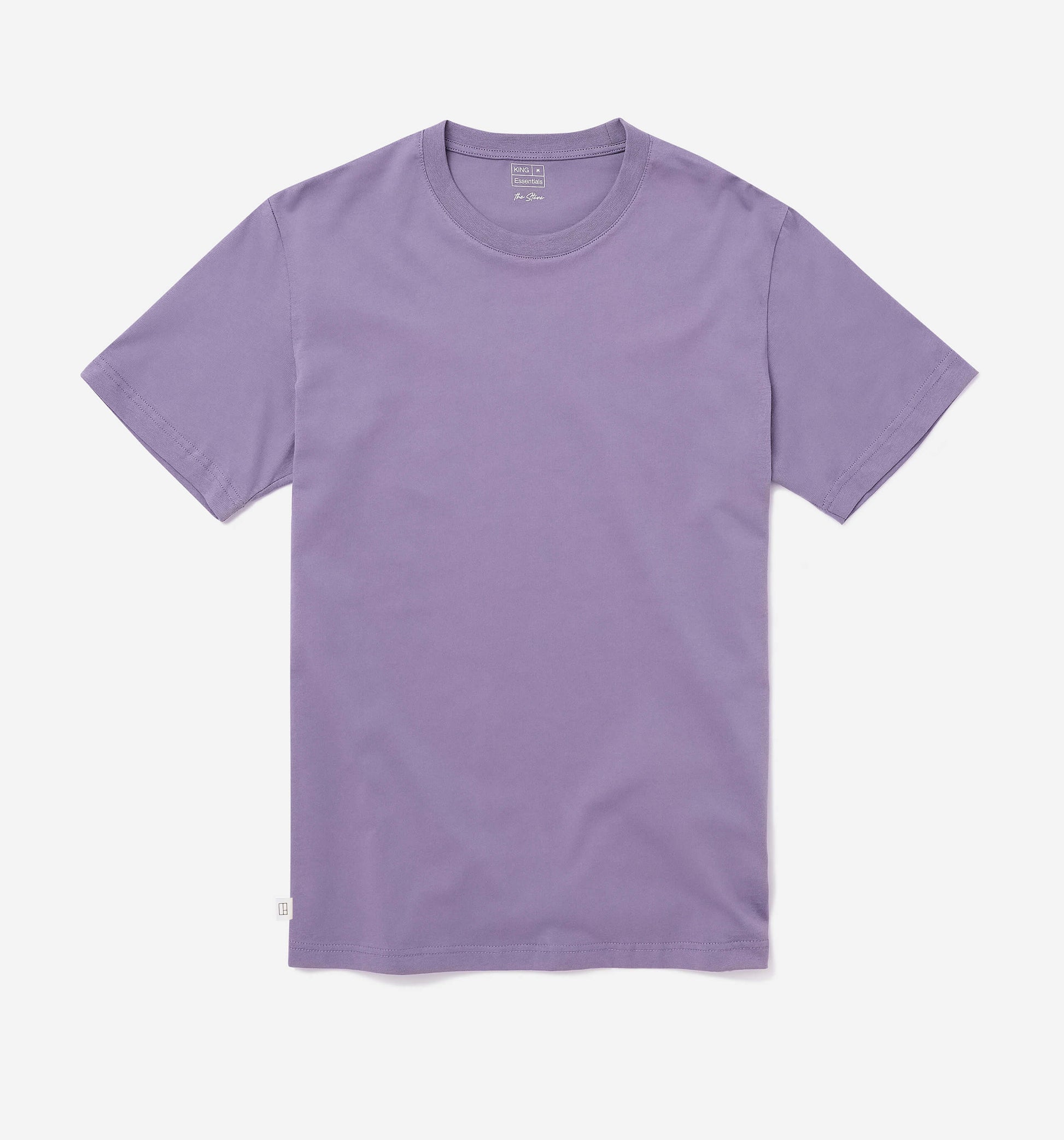 The Steve - Basic Cotton T-shirt In Light Purple From King Essentials
