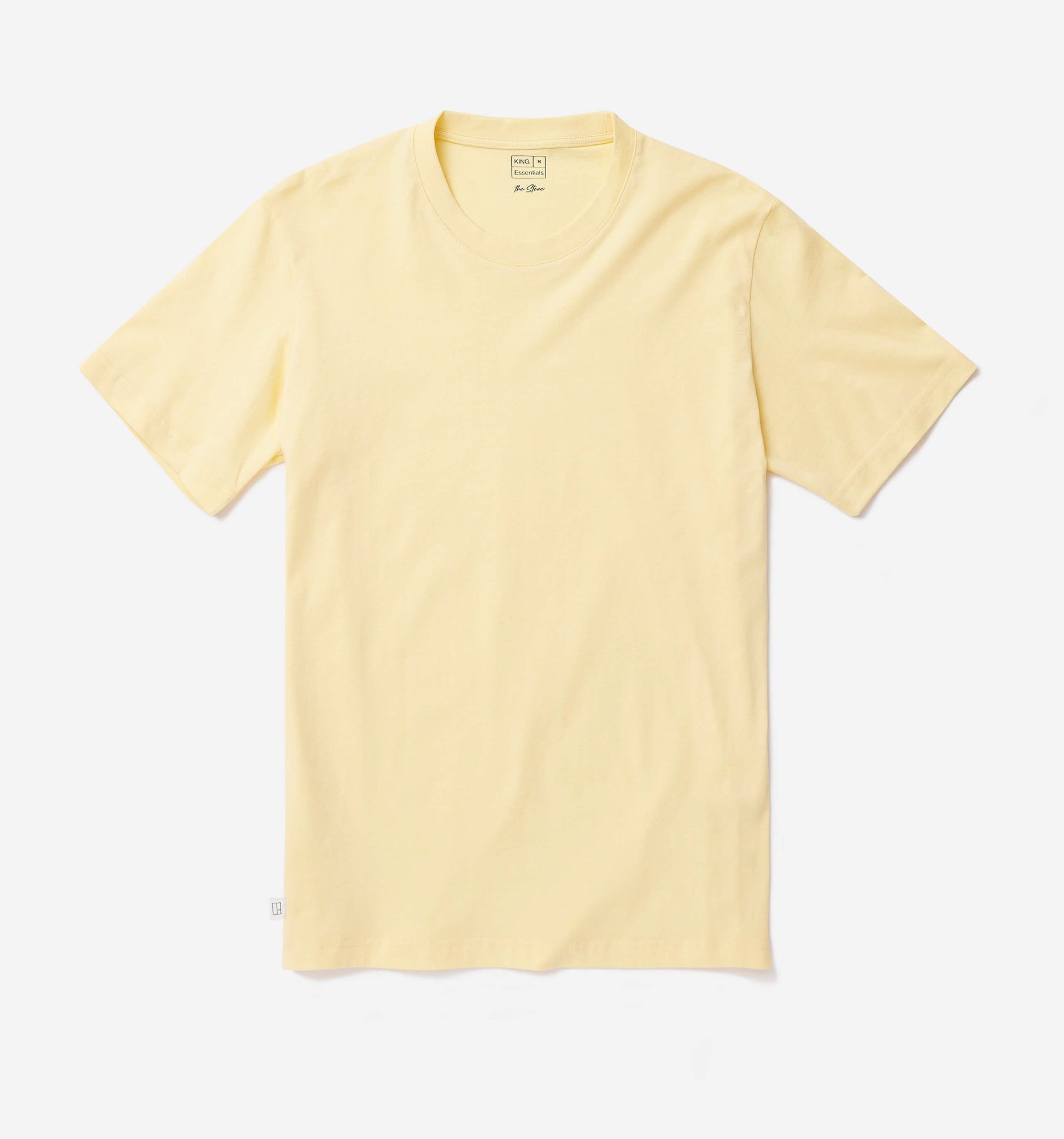 The Steve - Basic Cotton T-shirt In Yellow From King Essentials
