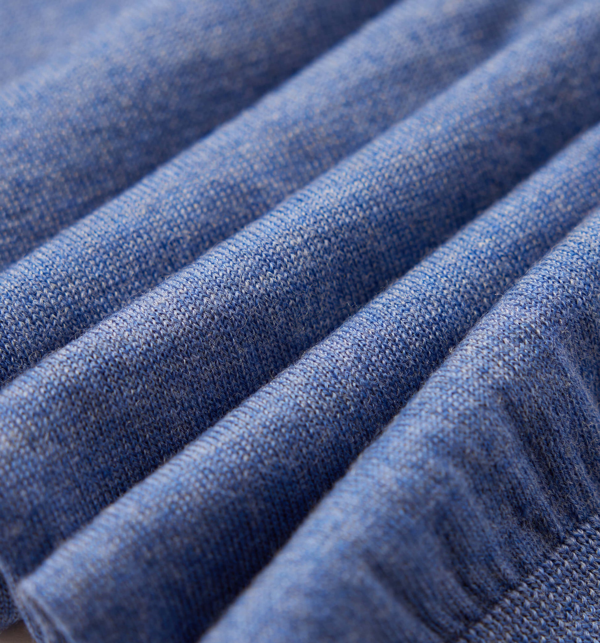 The John - Merino Wool Crewneck In Blue From King Essentials