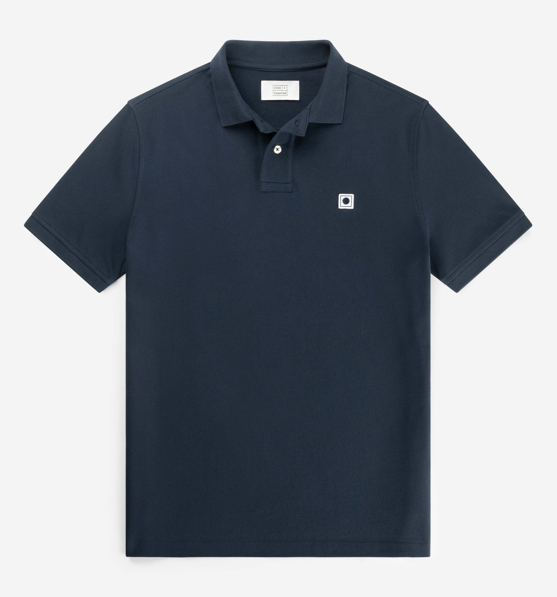 The Rene - Pique Polo In Navy From King Essentials