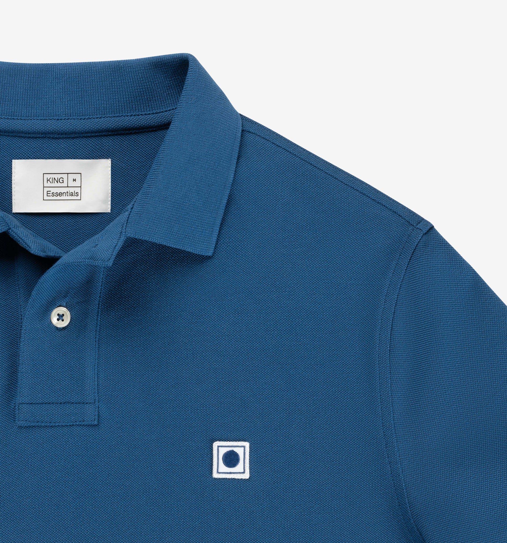 The Rene - Pique Polo In Royal Blue From King Essentials