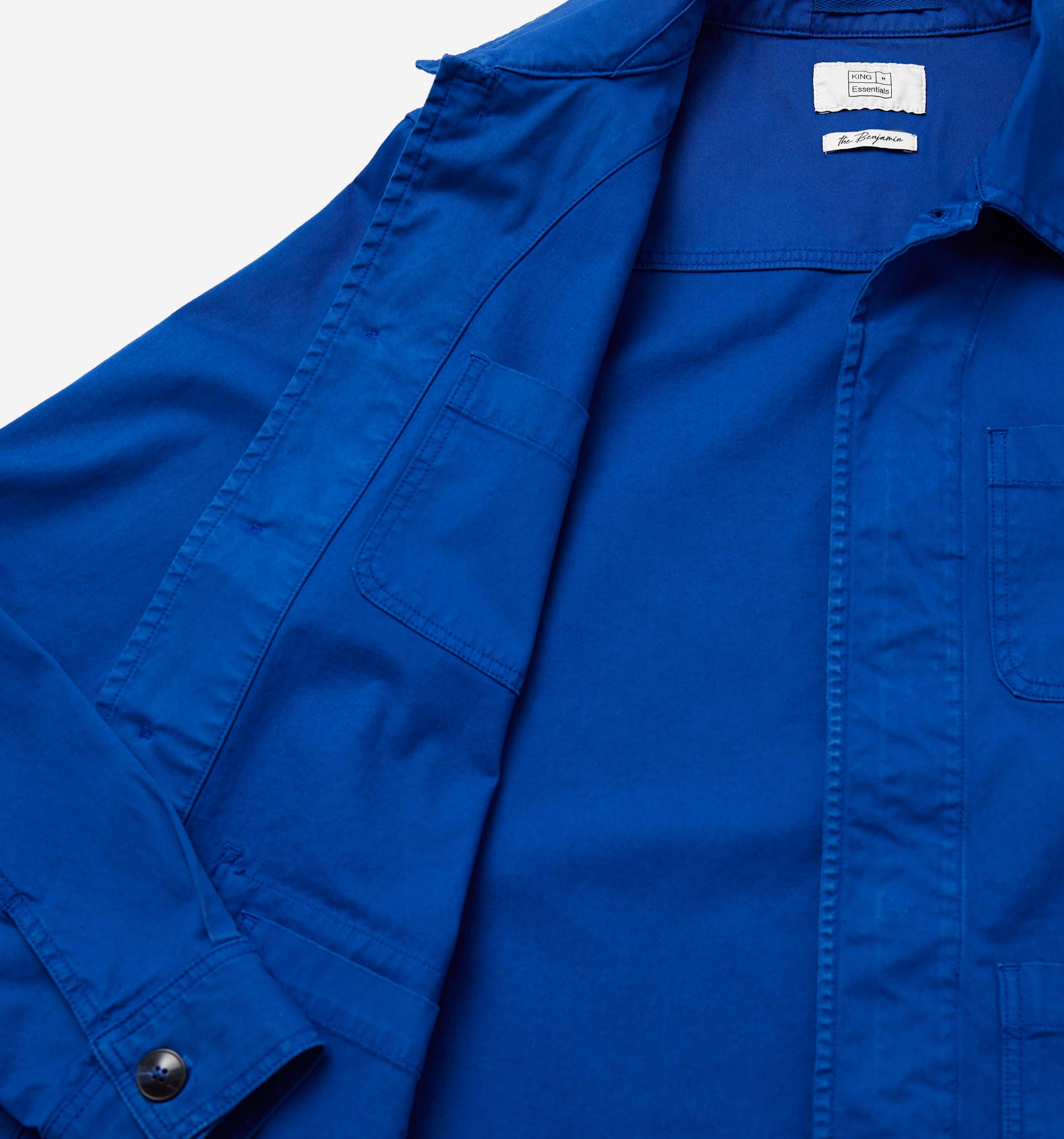 The Benjamin - Twill Stretch-Cotton Overshirt In Blue From King Essentials