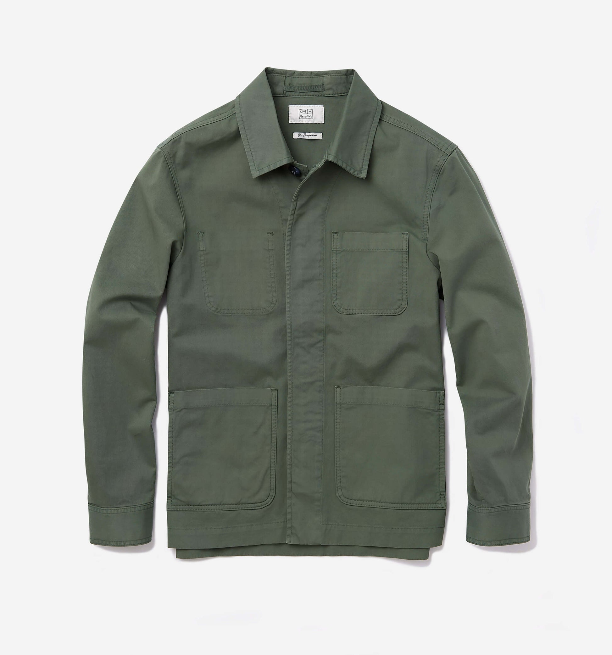 The Benjamin - Twill Stretch-Cotton Overshirt In Green From King Essentials