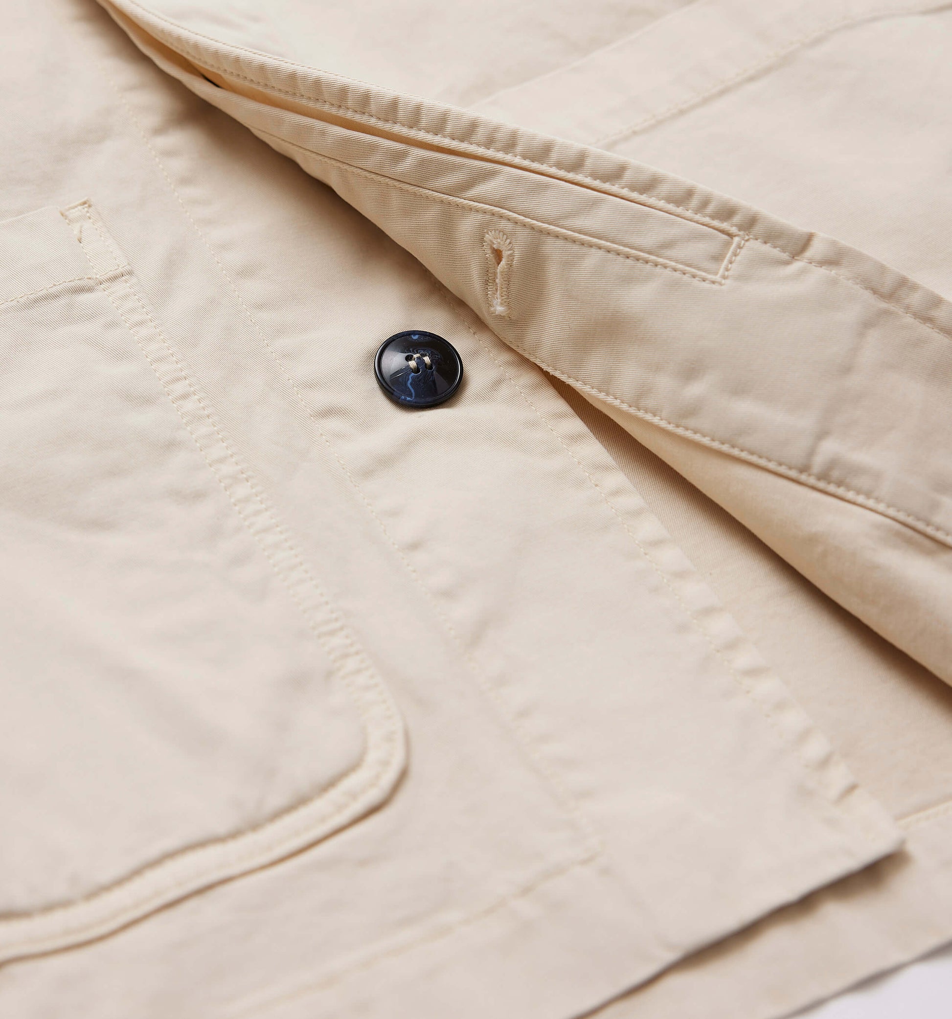The Benjamin - Twill Stretch-Cotton Overshirt In Beige From King Essentials