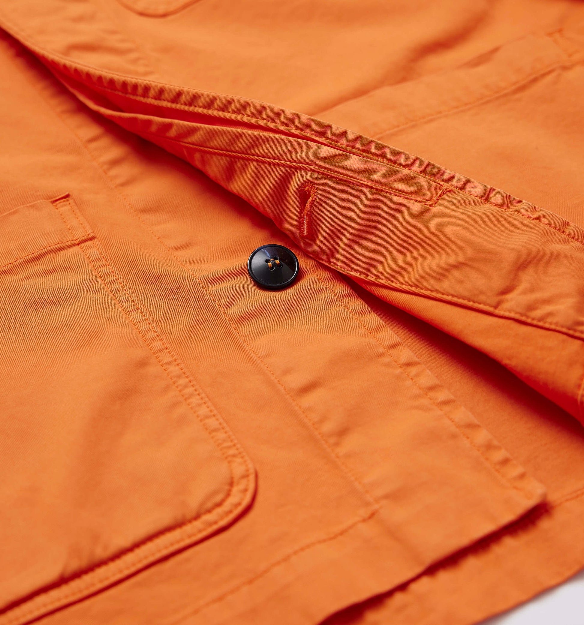 The Benjamin - Twill Stretch-Cotton Overshirt In Orange From King Essentials