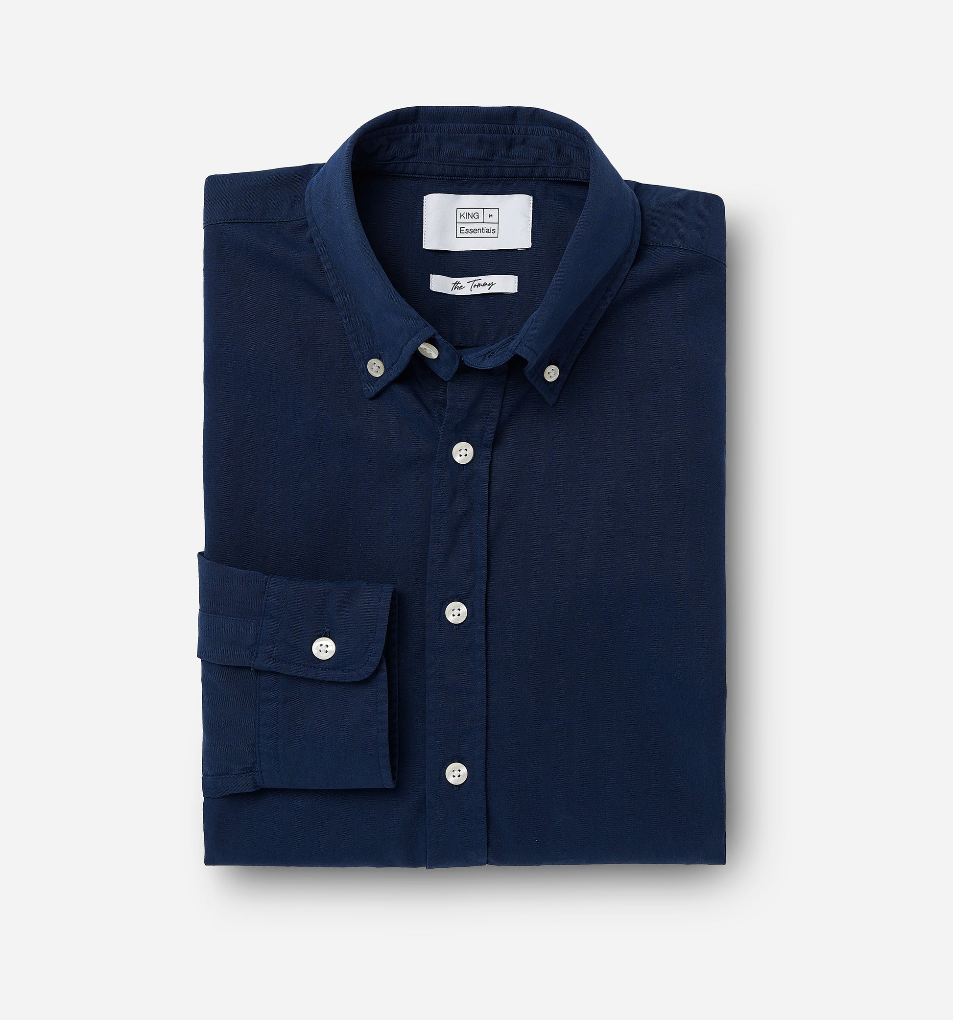 The Tommy - Button Down Garment Dyed Shirt In Navy Blazer From King Essentials