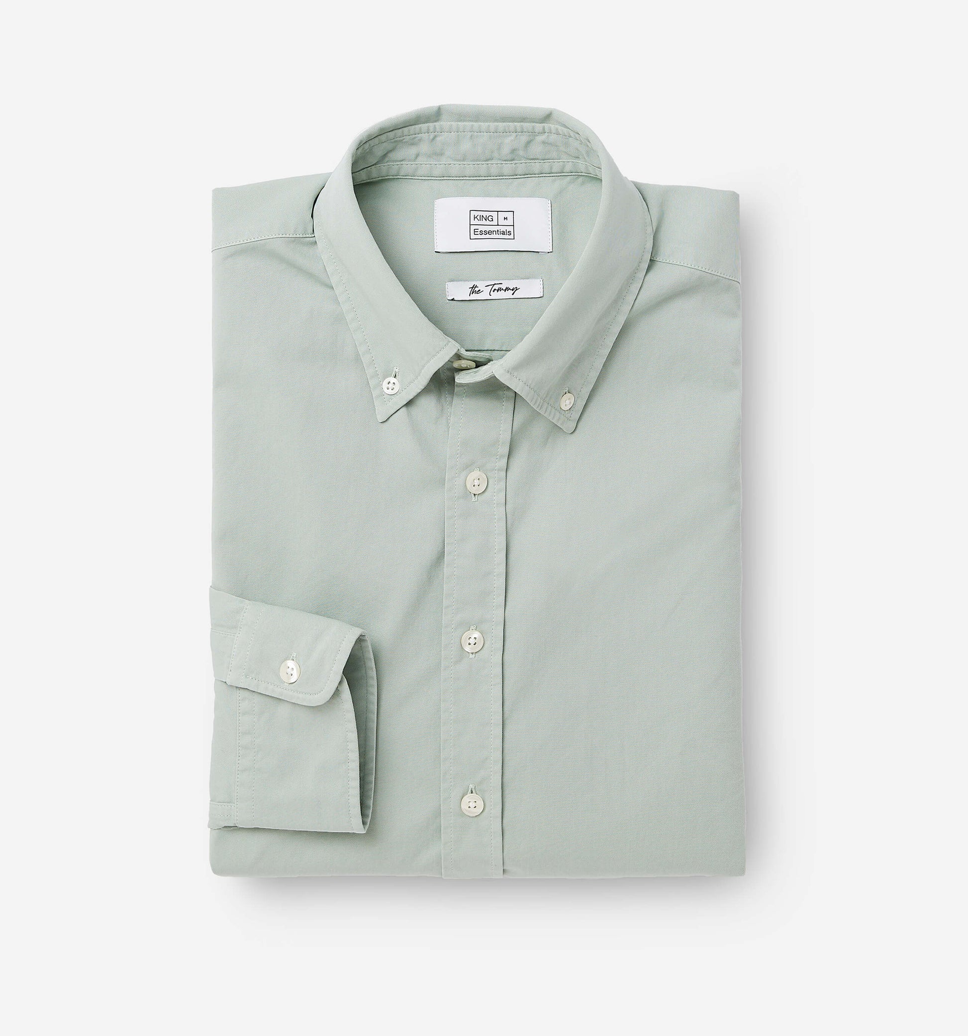 The Tommy - Button Down Garment Dyed Shirt In Desert Sage From King Essentials