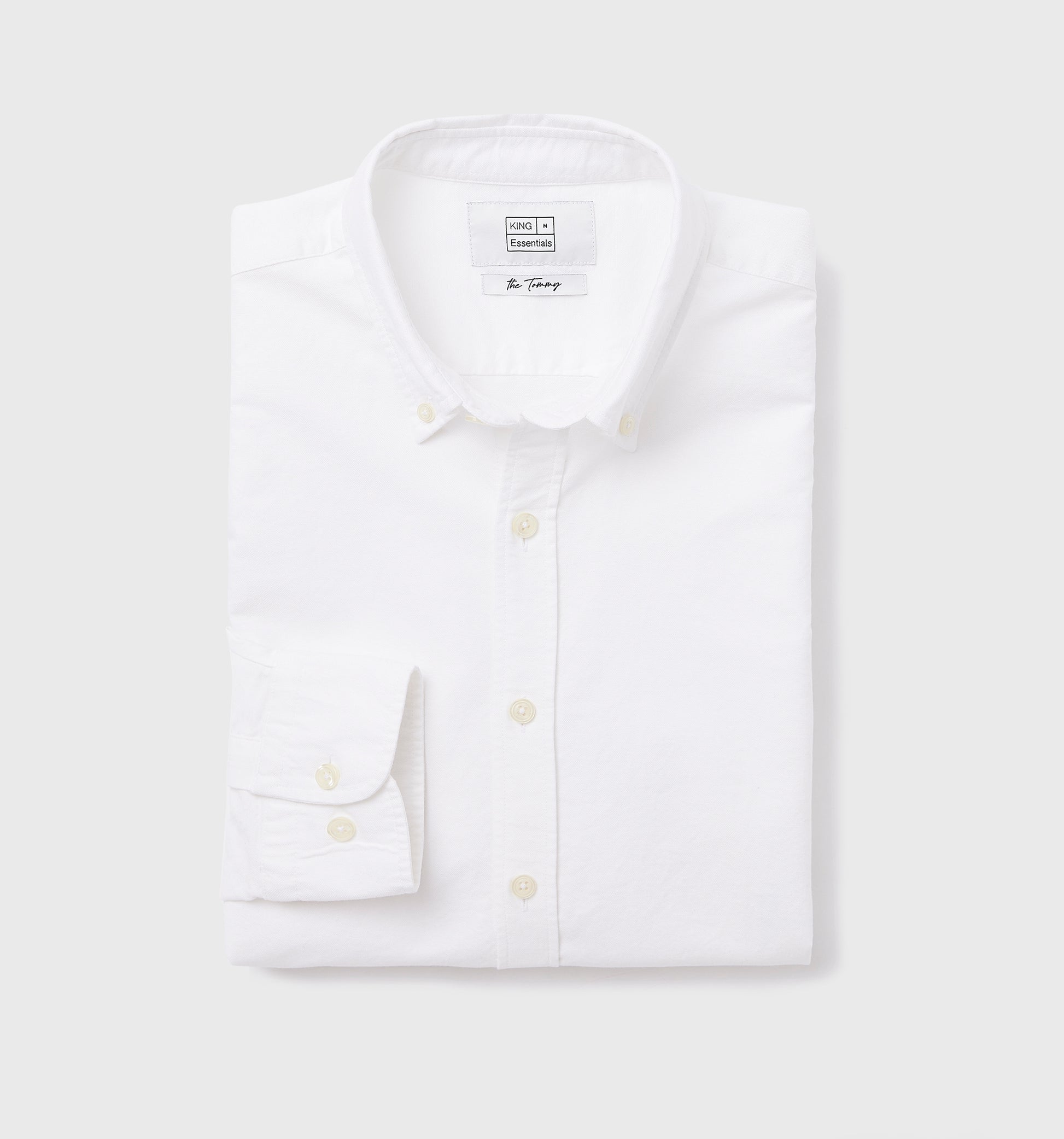 The Tommy - Button Down Oxford Shirt In White From King Essentials