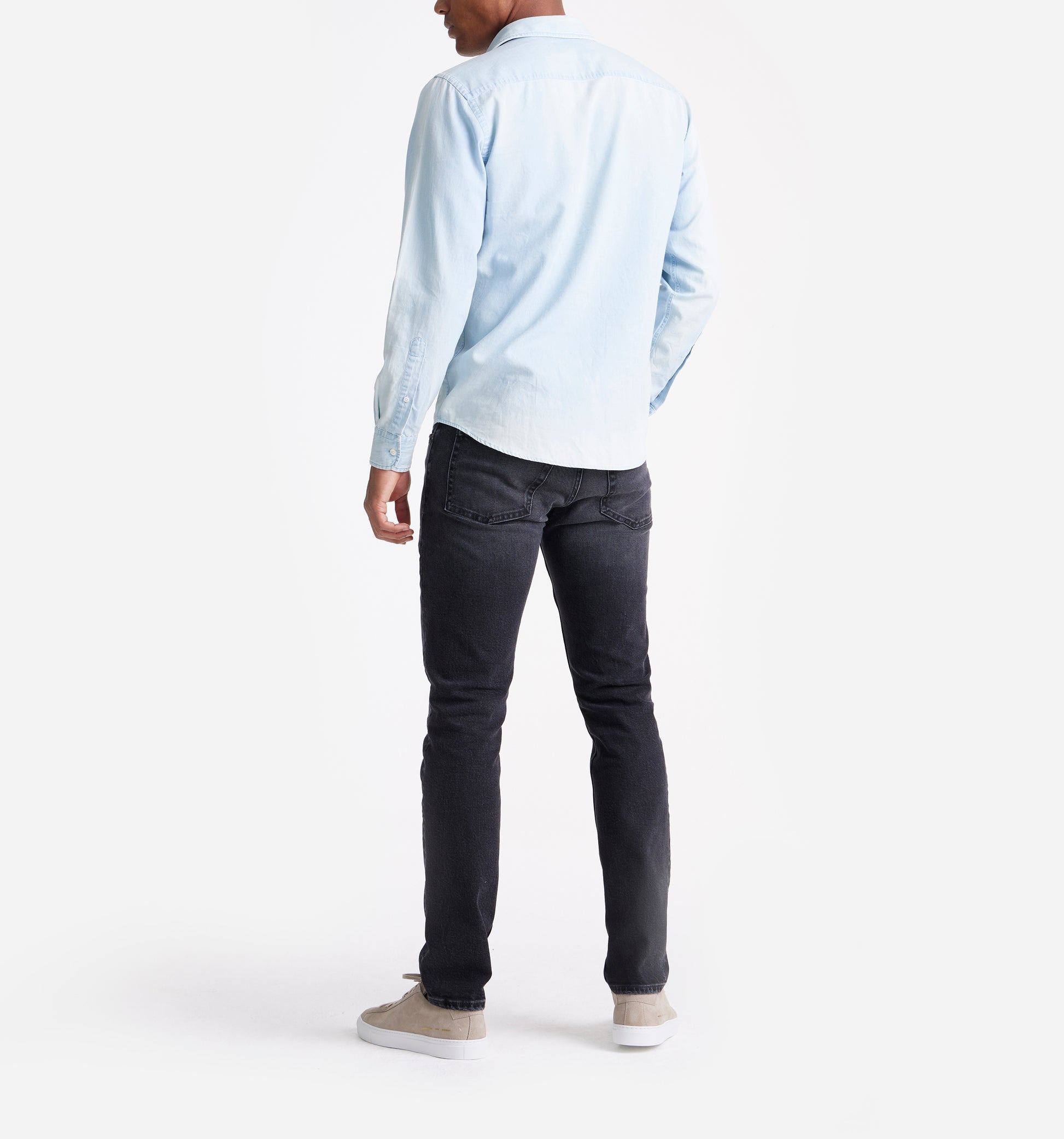 The William - Widespread Denim Shirt In Light Chambray From King Essentials