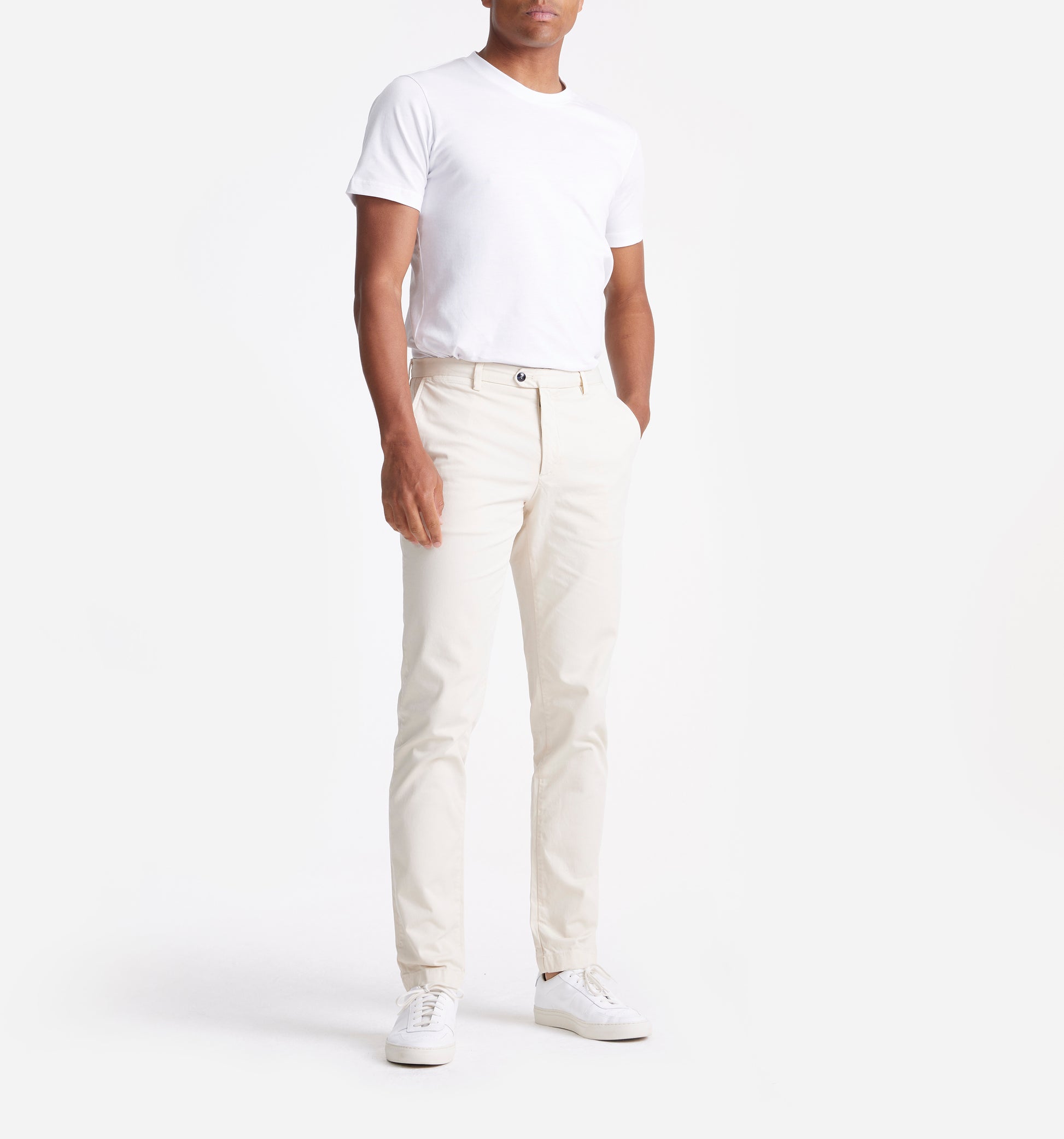 The Harry - Cotton-Stretch Chino In Beige From King Essentials