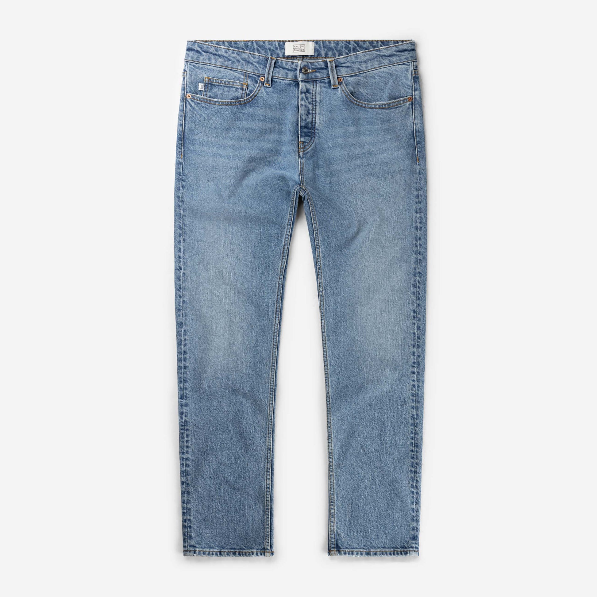The Jason - Cotton-Stretch Light Blue Jeans | Light Blue | King Essentials | Front