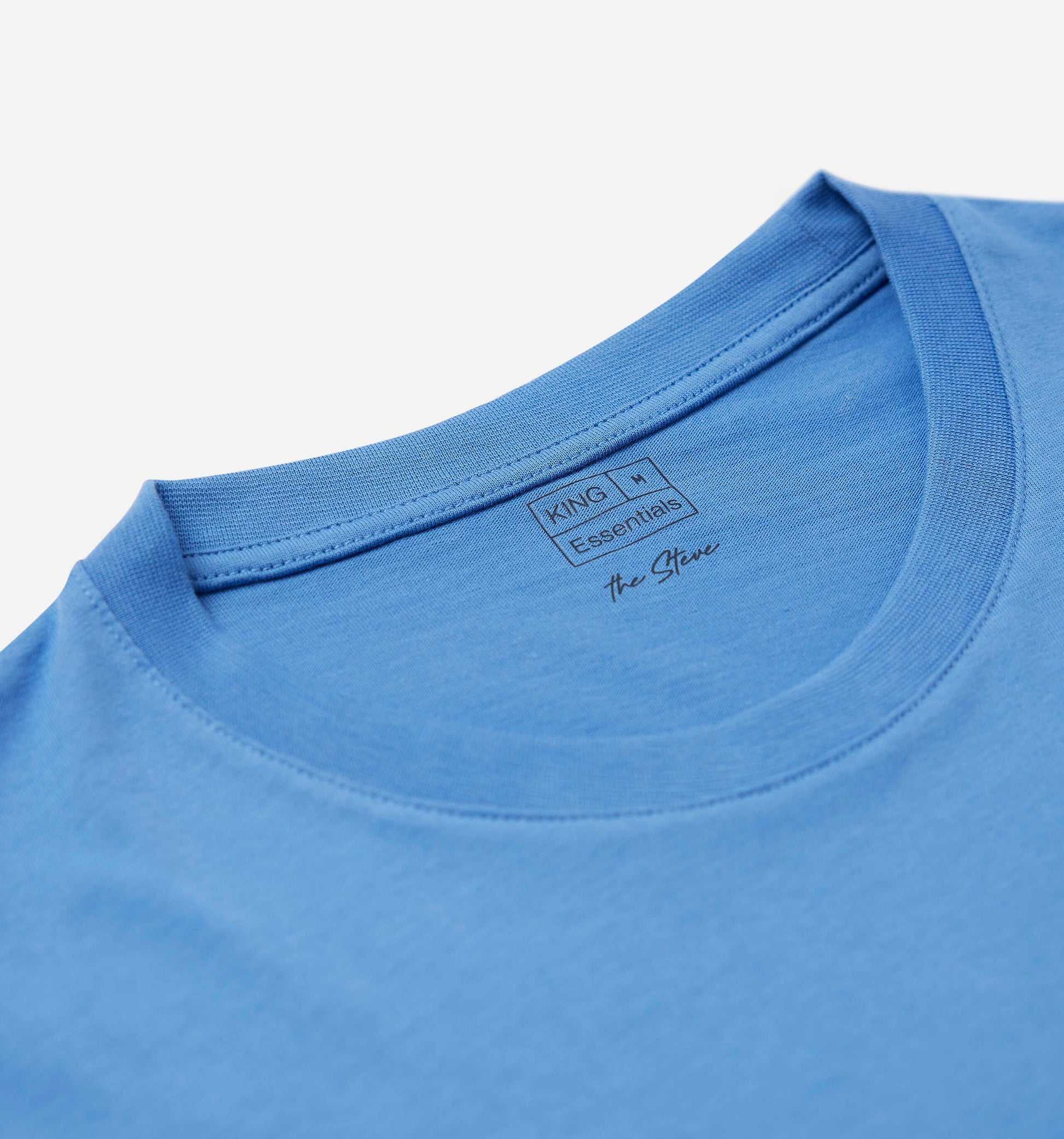 The Steve - Basic Cotton T-shirt In Blue From King Essentials