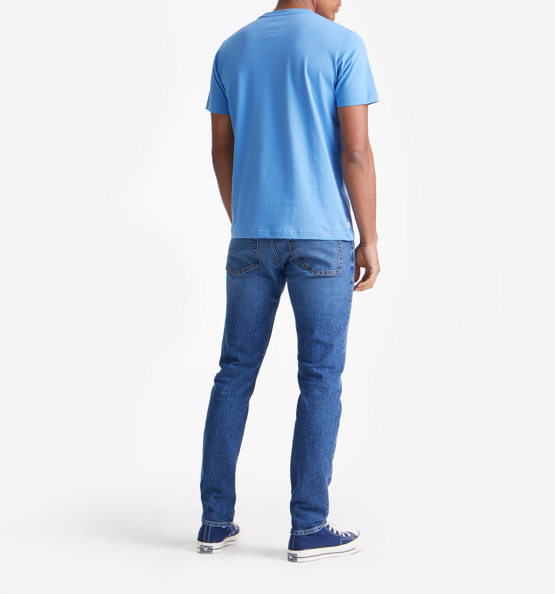 The Steve - Basic Cotton T-shirt In Blue From King Essentials