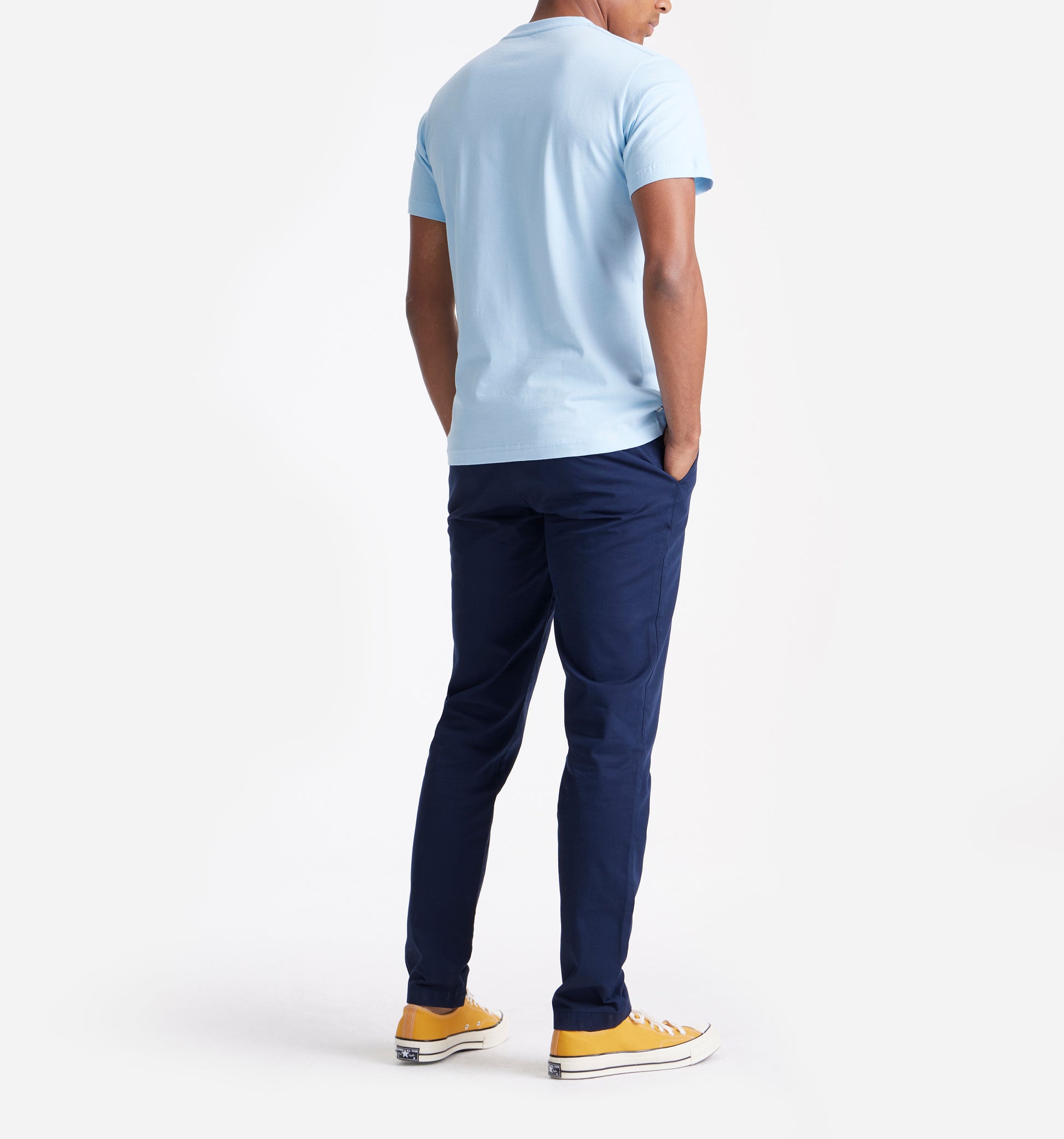 The Steve - Basic Cotton T-shirt In Light Blue From King Essentials