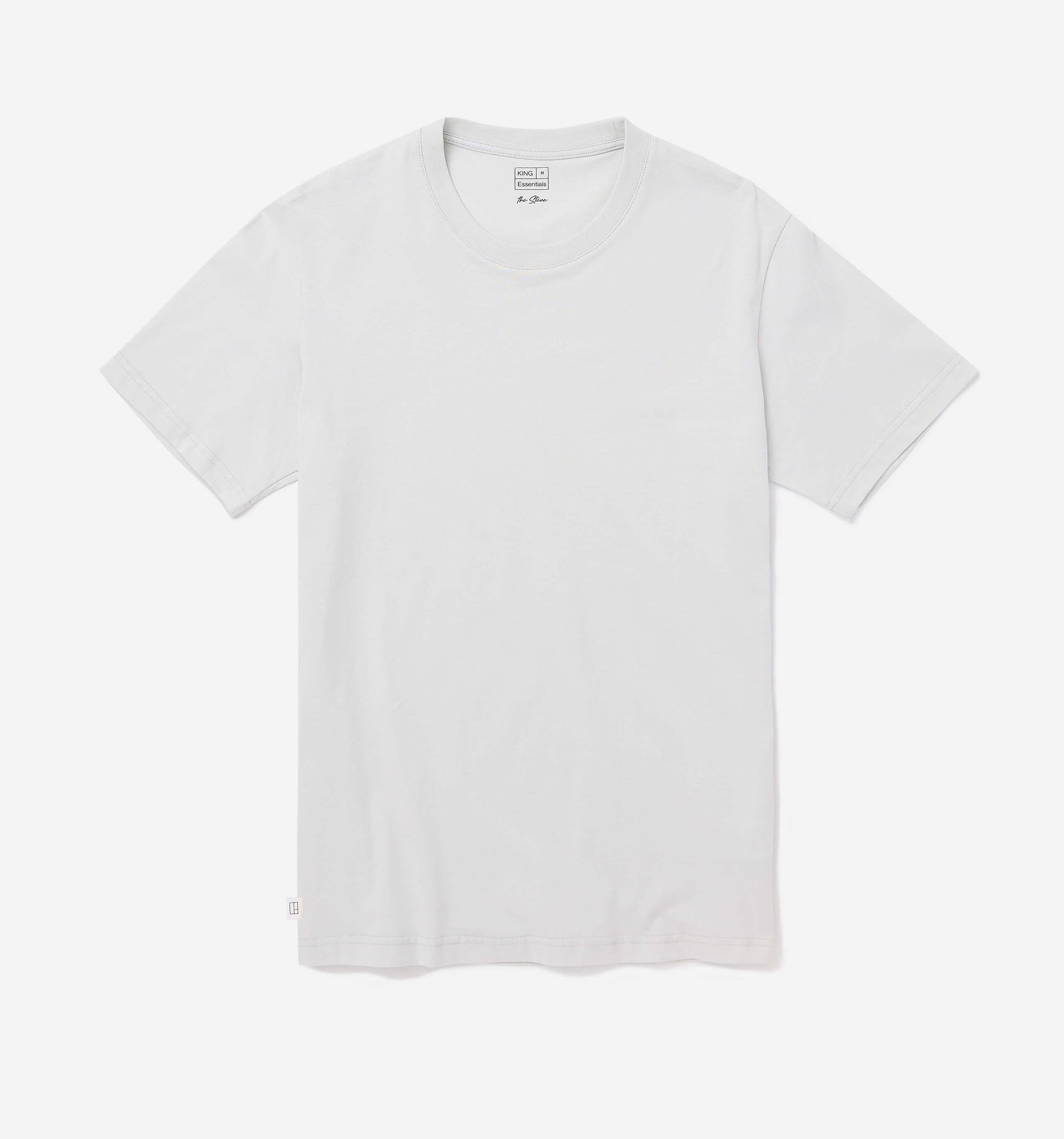 The Steve - Basic Cotton T-shirt In Grey SLD From King Essentials
