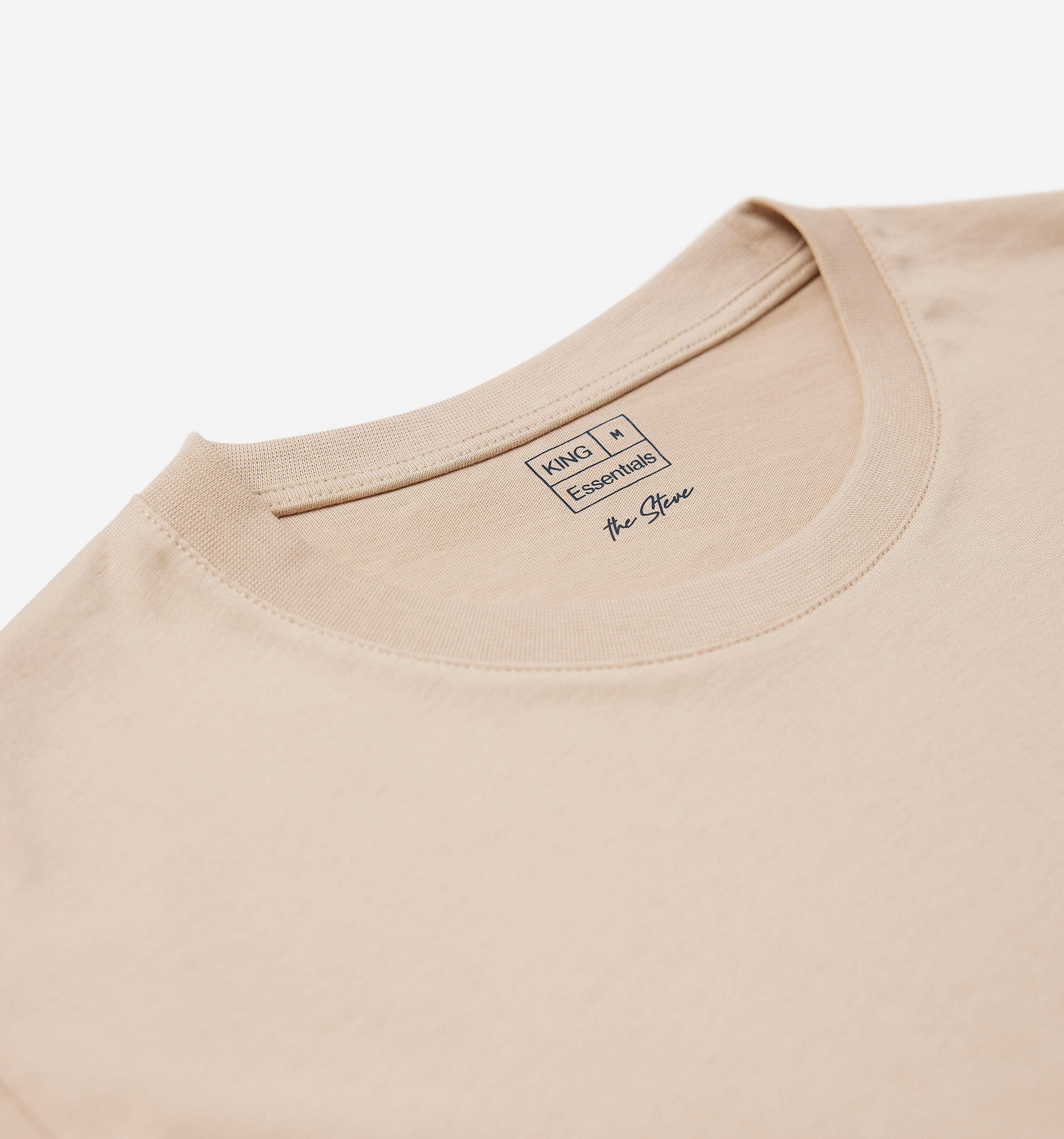 The Steve - Basic Cotton T-shirt In Light Brown From King Essentials