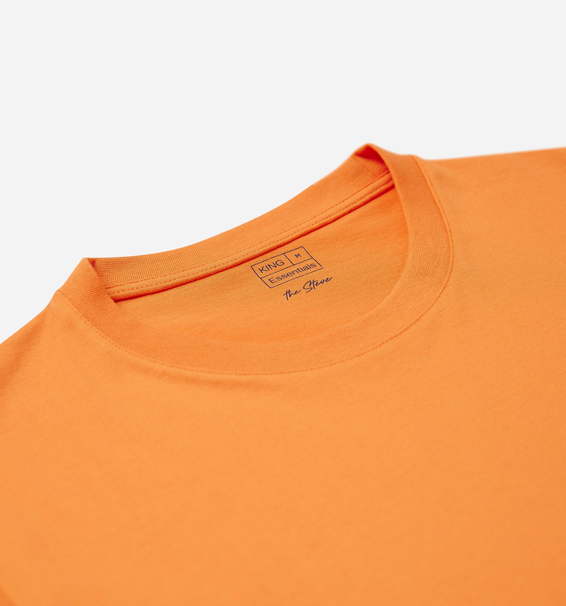 The Steve - Basic Cotton T-shirt In Orange From King Essentials