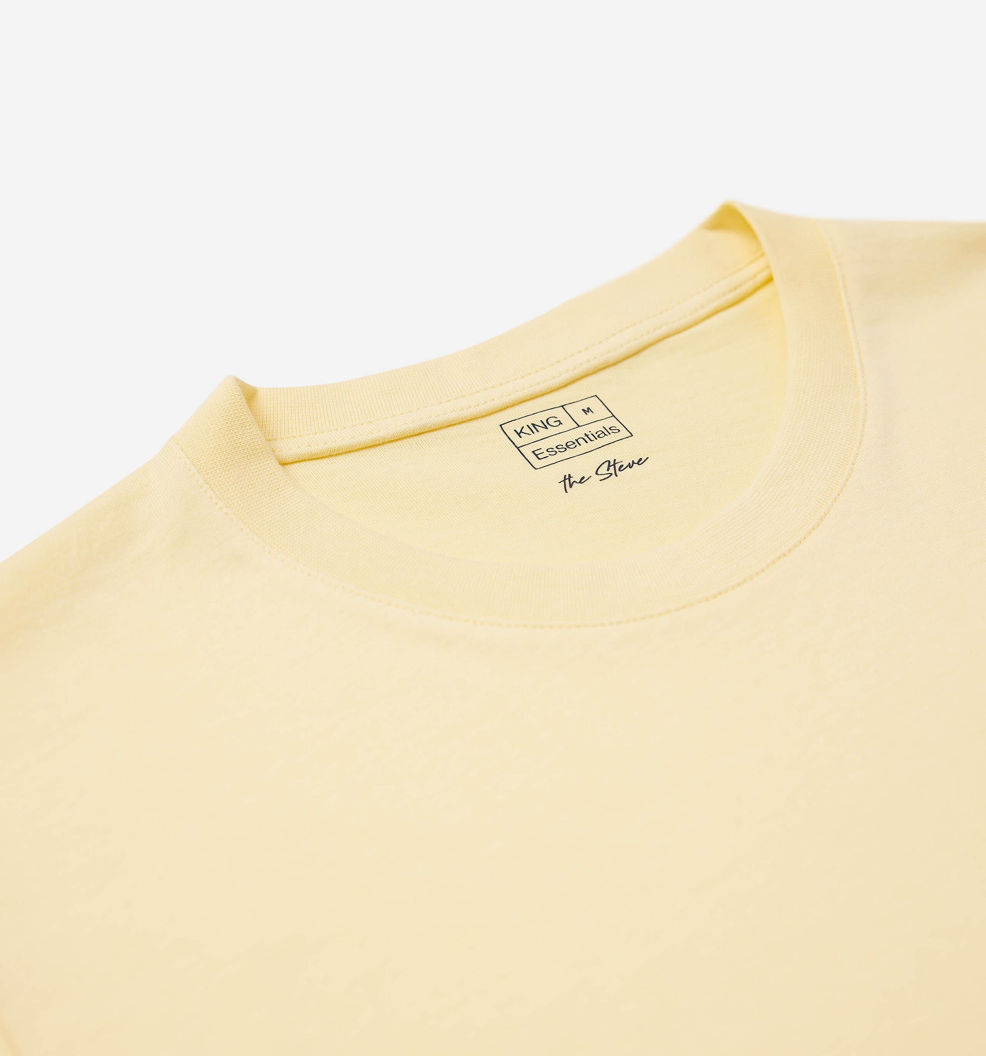 The Steve - Basic Cotton T-shirt In Yellow From King Essentials