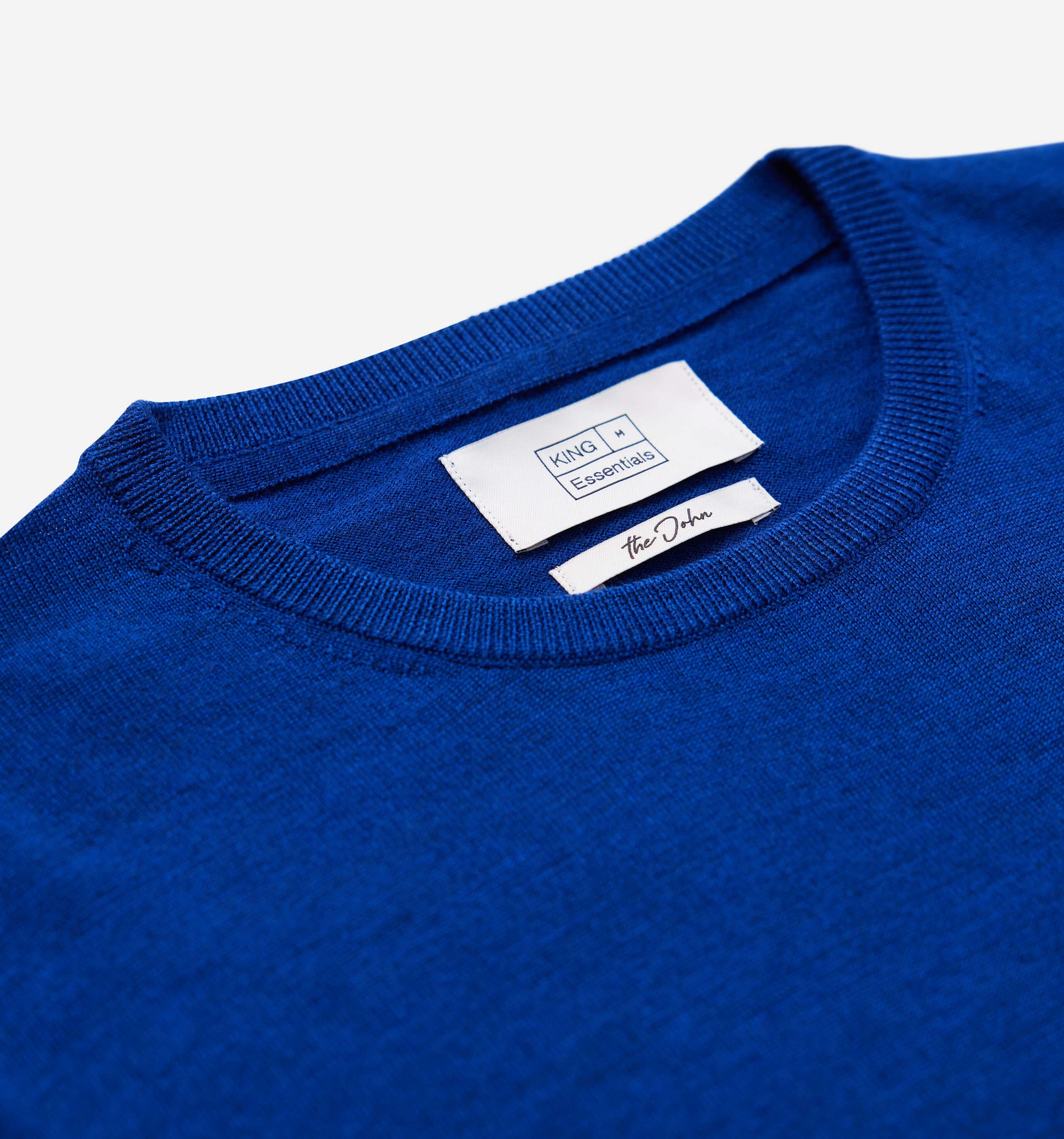 The John - Merino Wool Crewneck In Royal Blue From King Essentials