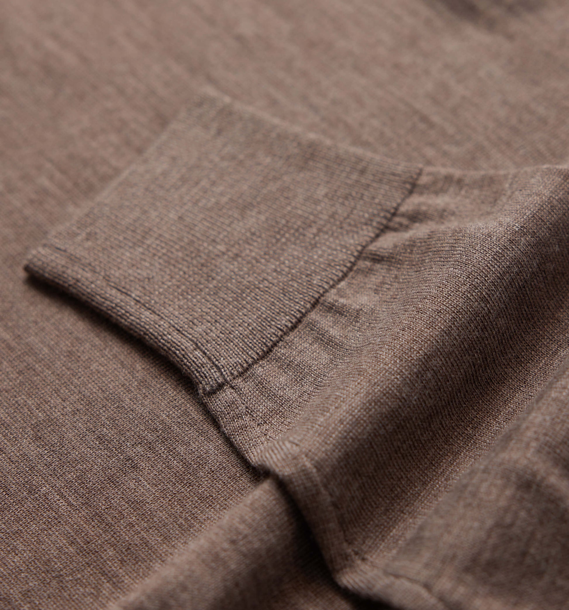 The John - Merino Wool Crewneck In Brown From King Essentials