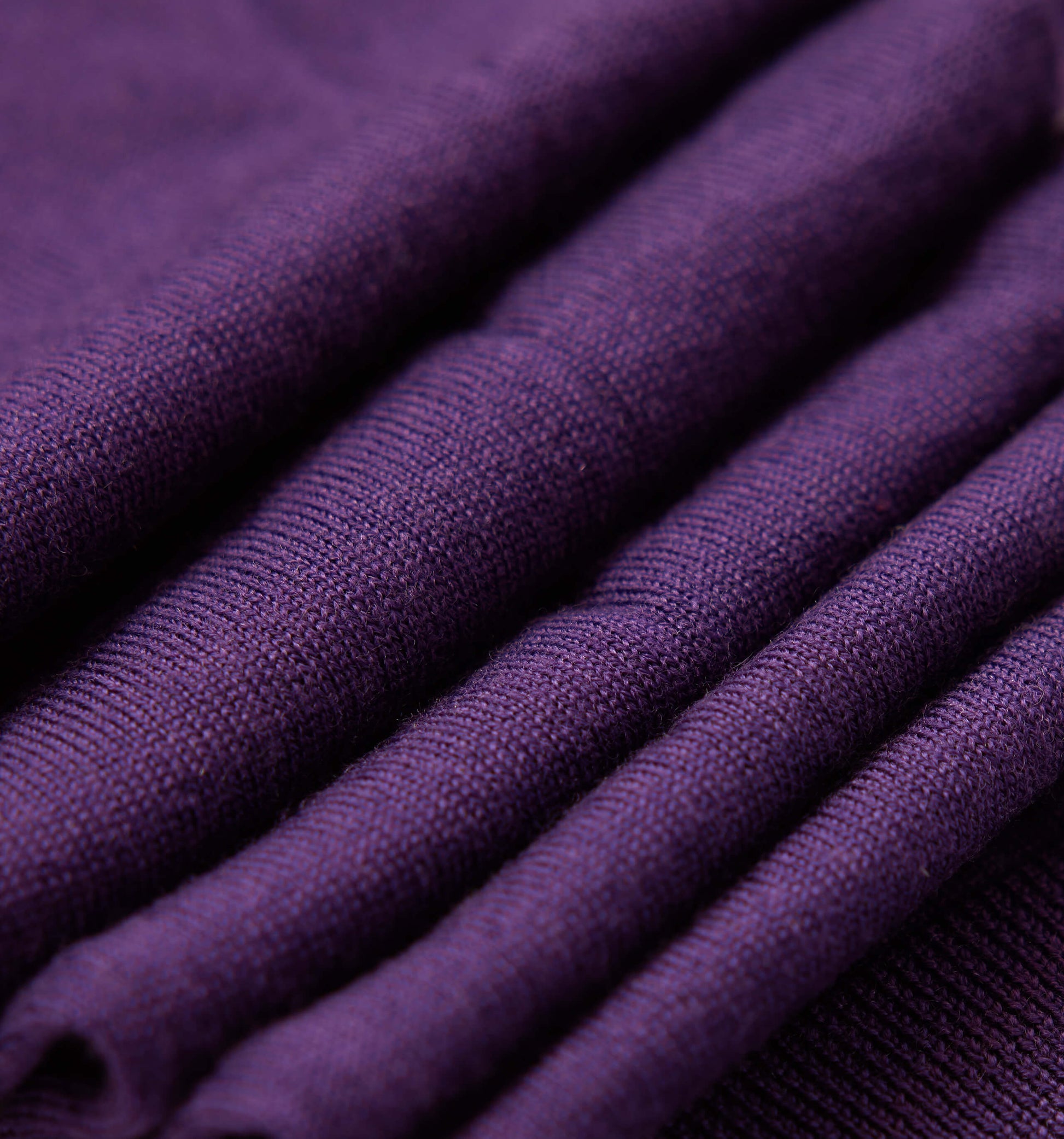 The John - Merino Wool Crewneck In Purple From King Essentials