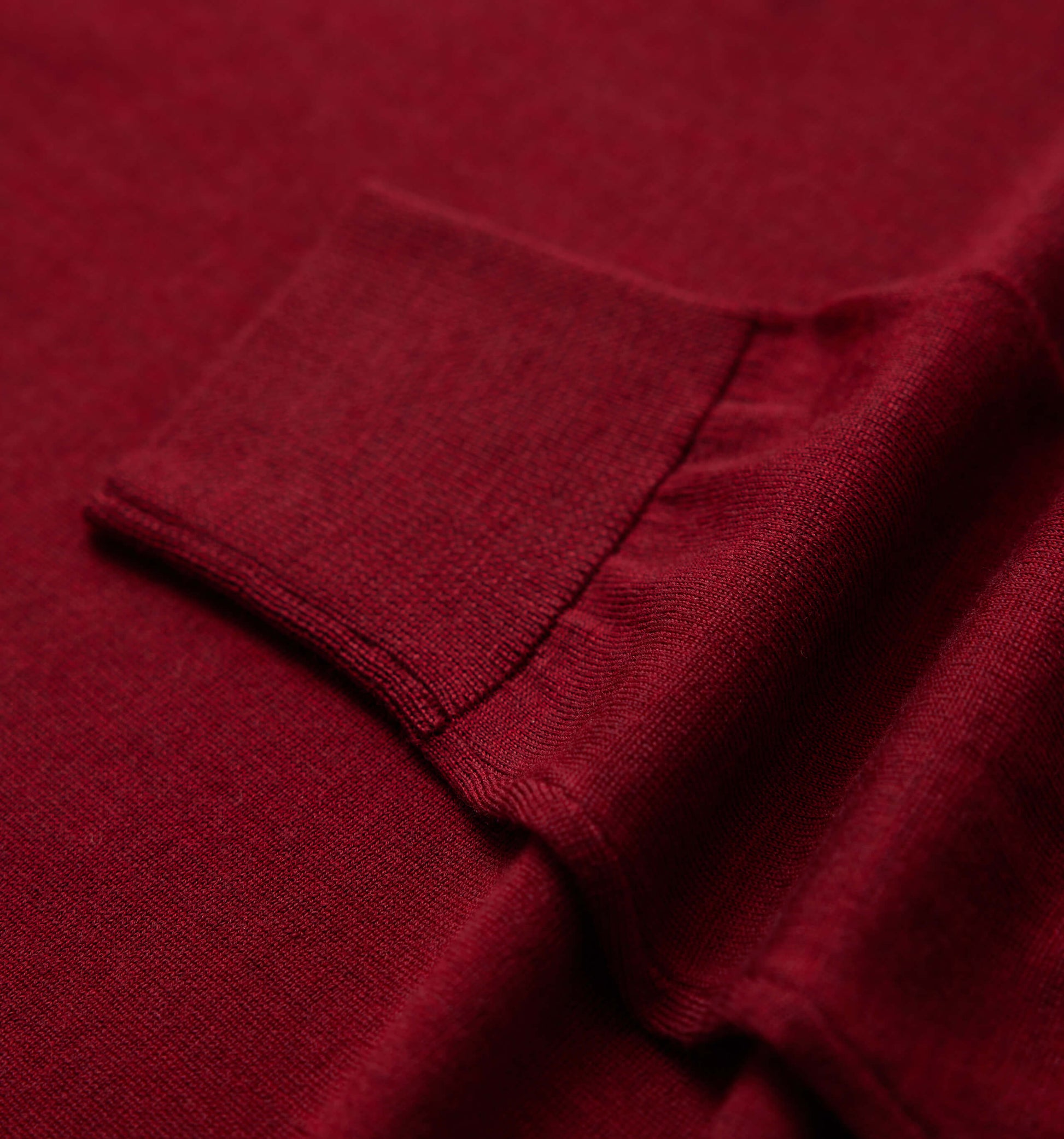 The John - Merino Wool Crewneck In Red From King Essentials