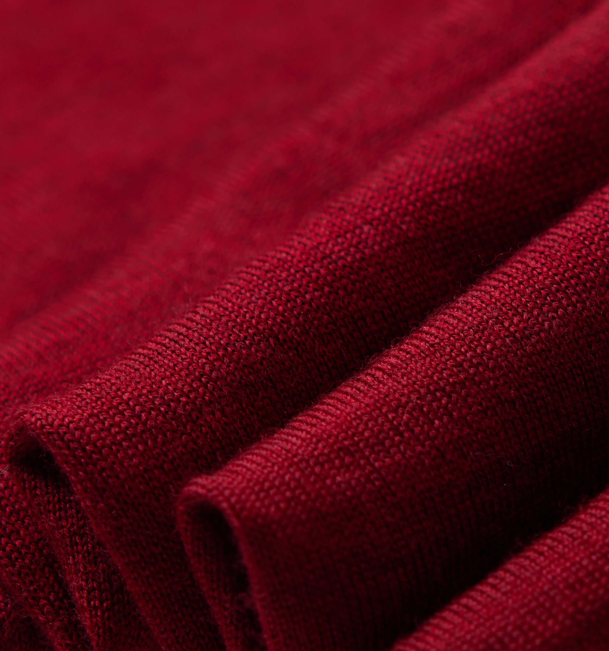 The John - Merino Wool Crewneck In Red From King Essentials