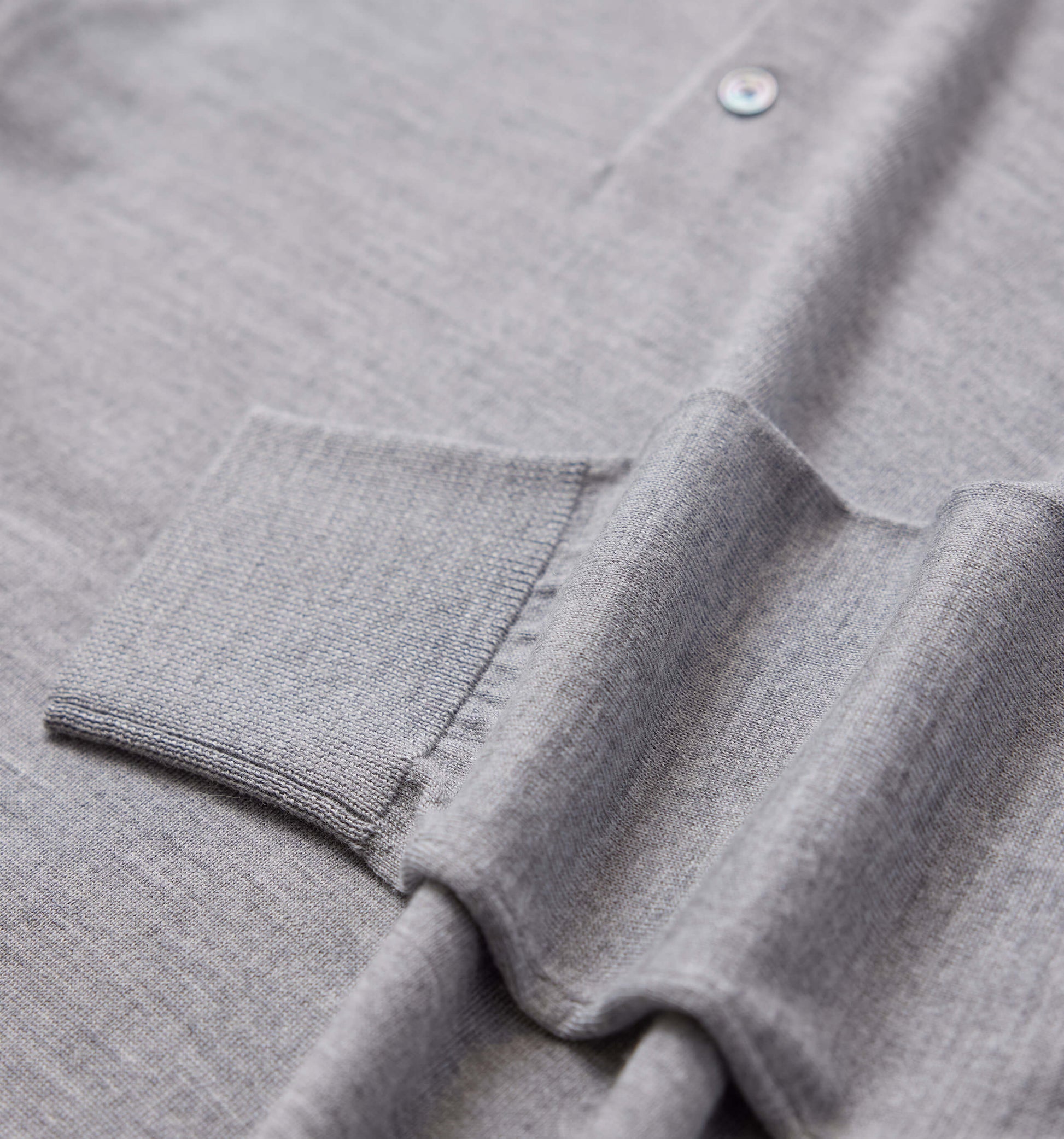 The Robert - Merino Wool Polo In Grey From King Essentials
