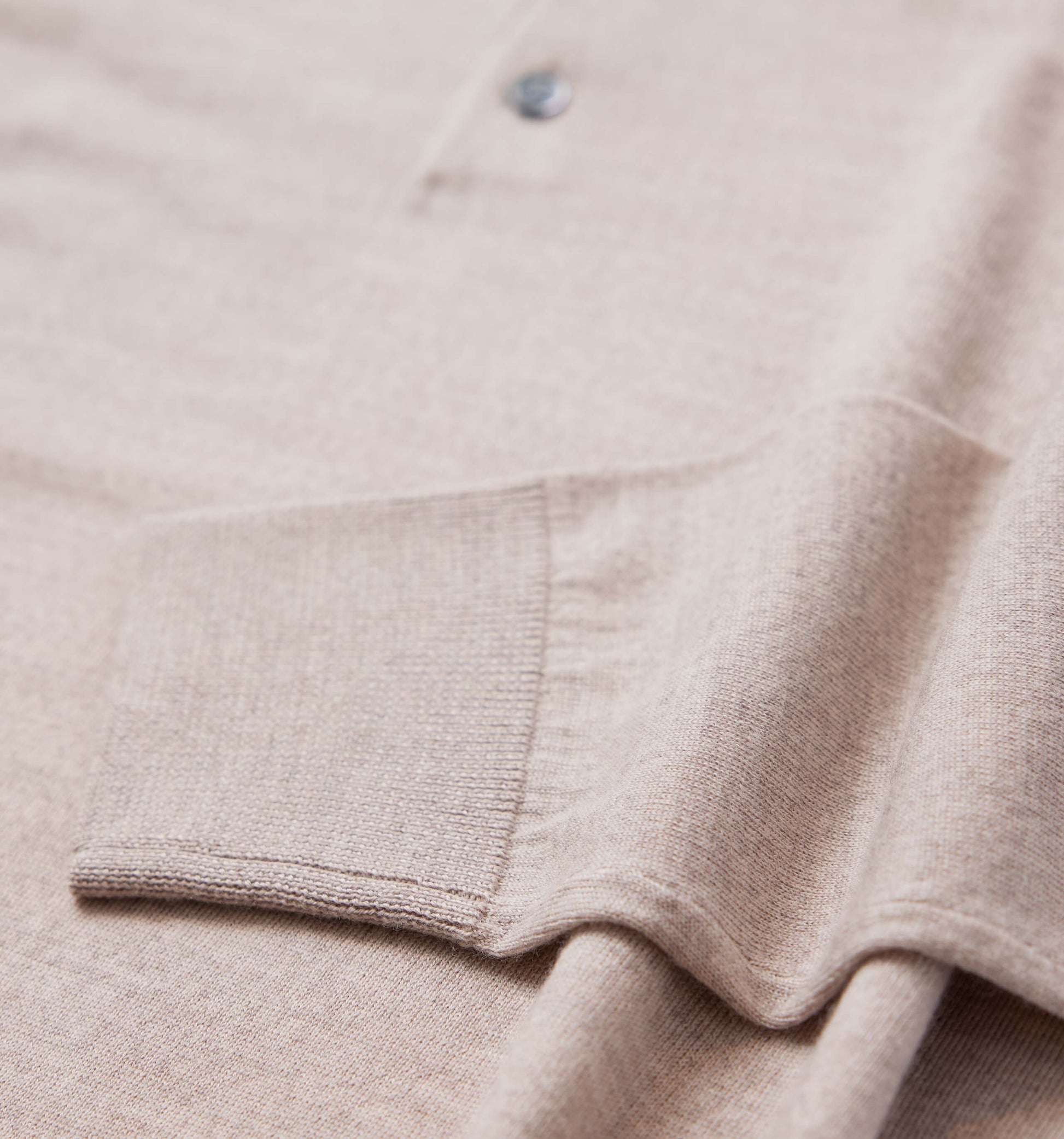 The Robert - Merino Wool Polo In Light Brown From King Essentials