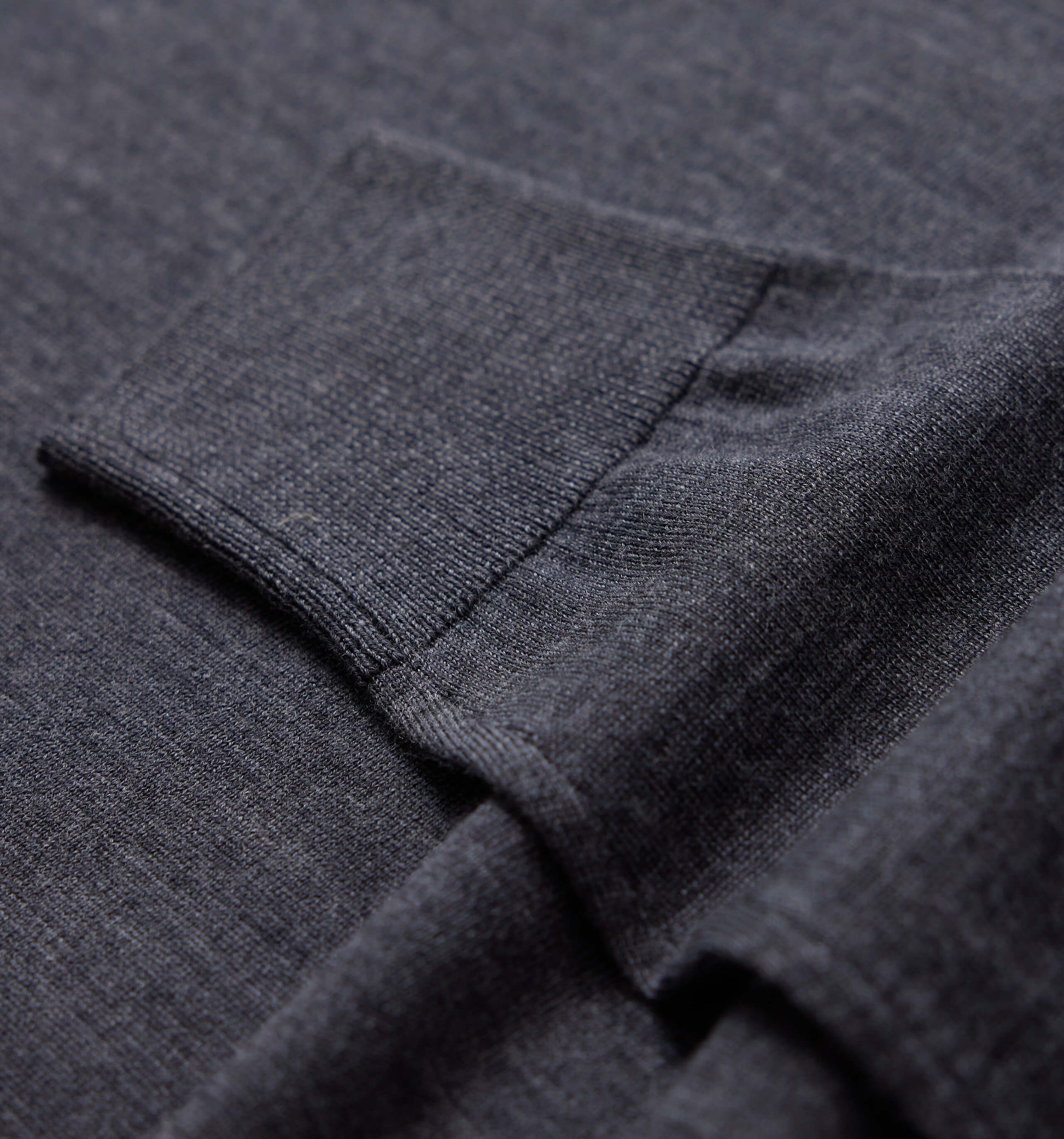 The Michael - Merino Wool Zip Mock In Charcoal From King Essentials