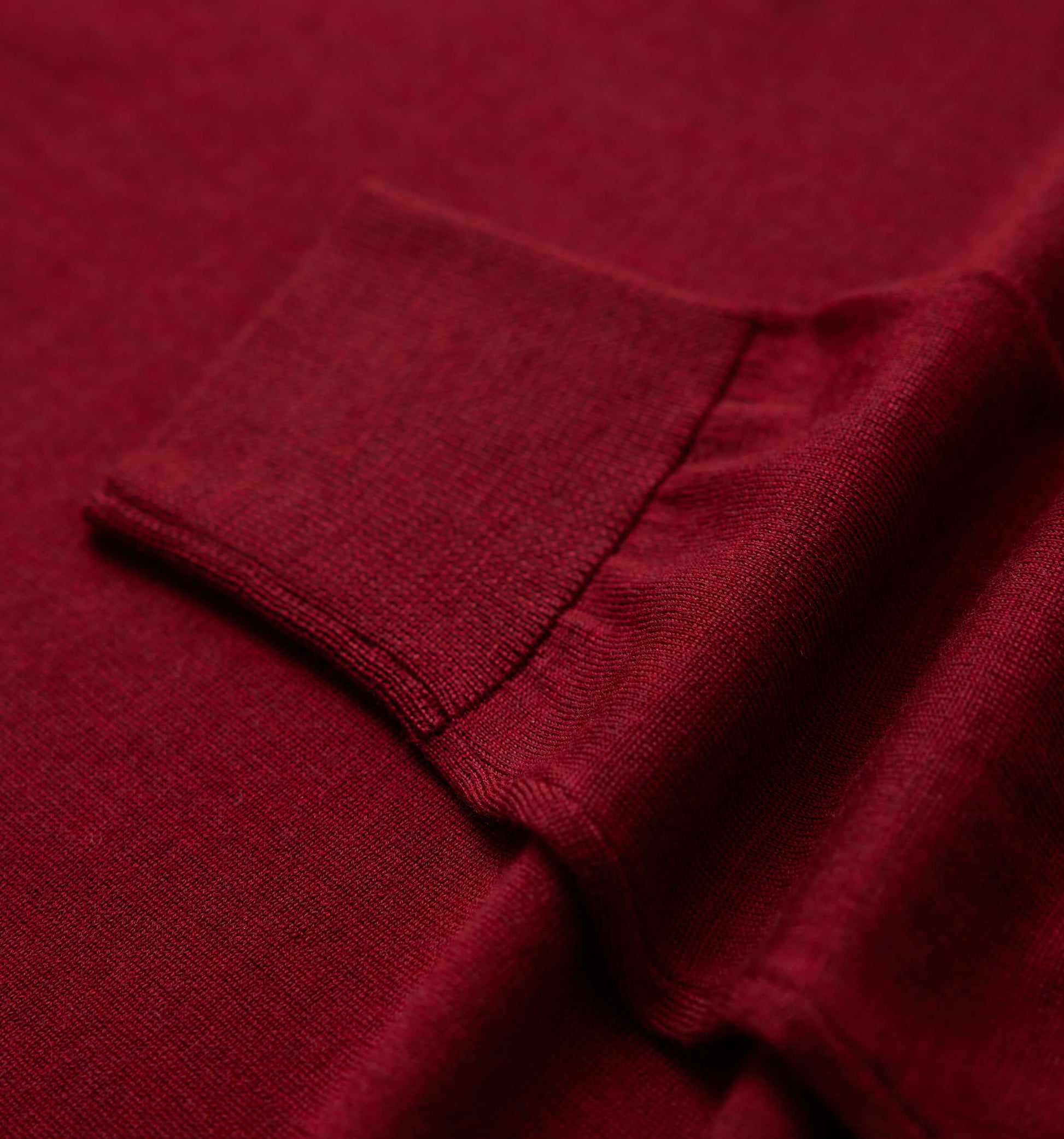 The Michael - Merino Wool Zip Mock In Red From King Essentials
