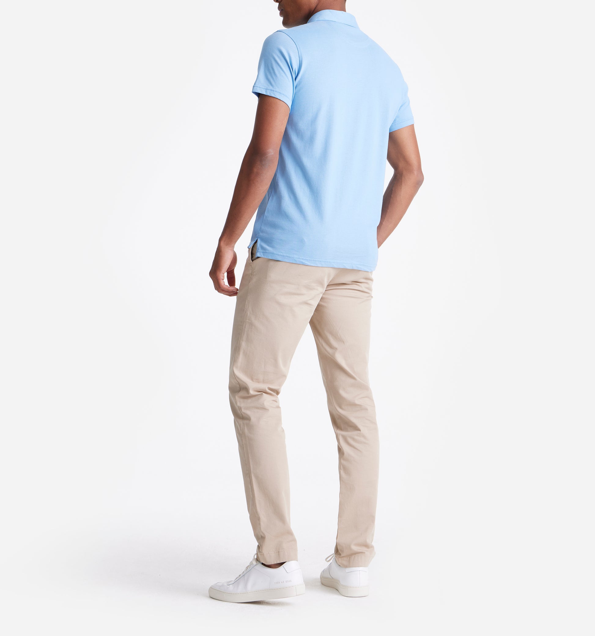 The James - Jersey Cotton Polo In Blue From King Essentials