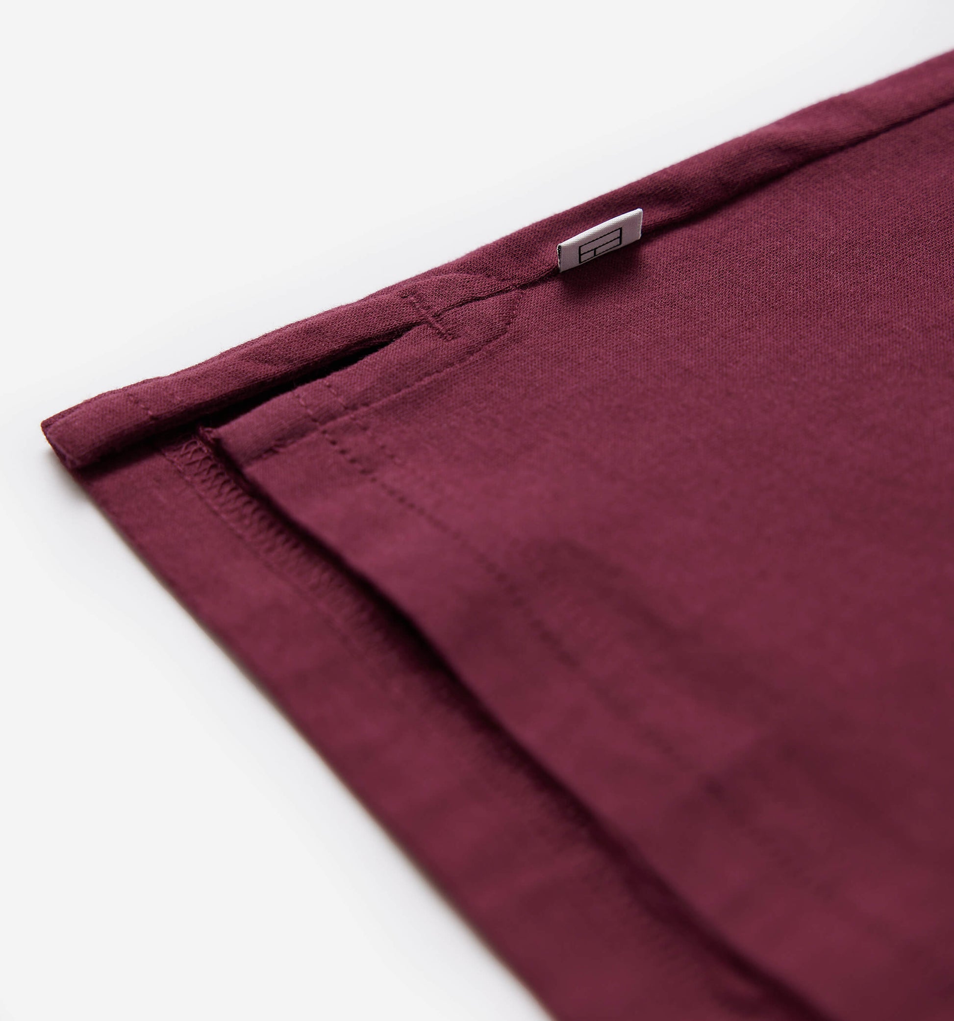 The James - Jersey Cotton Polo In Burgundy From King Essentials