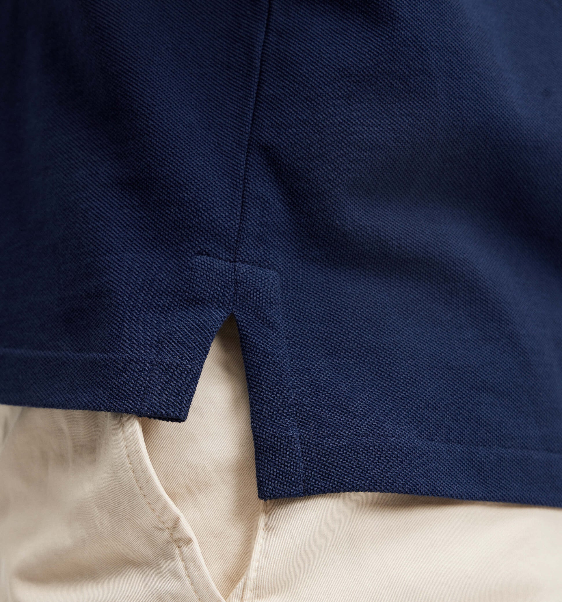 The Rene - Pique Polo In Navy From King Essentials