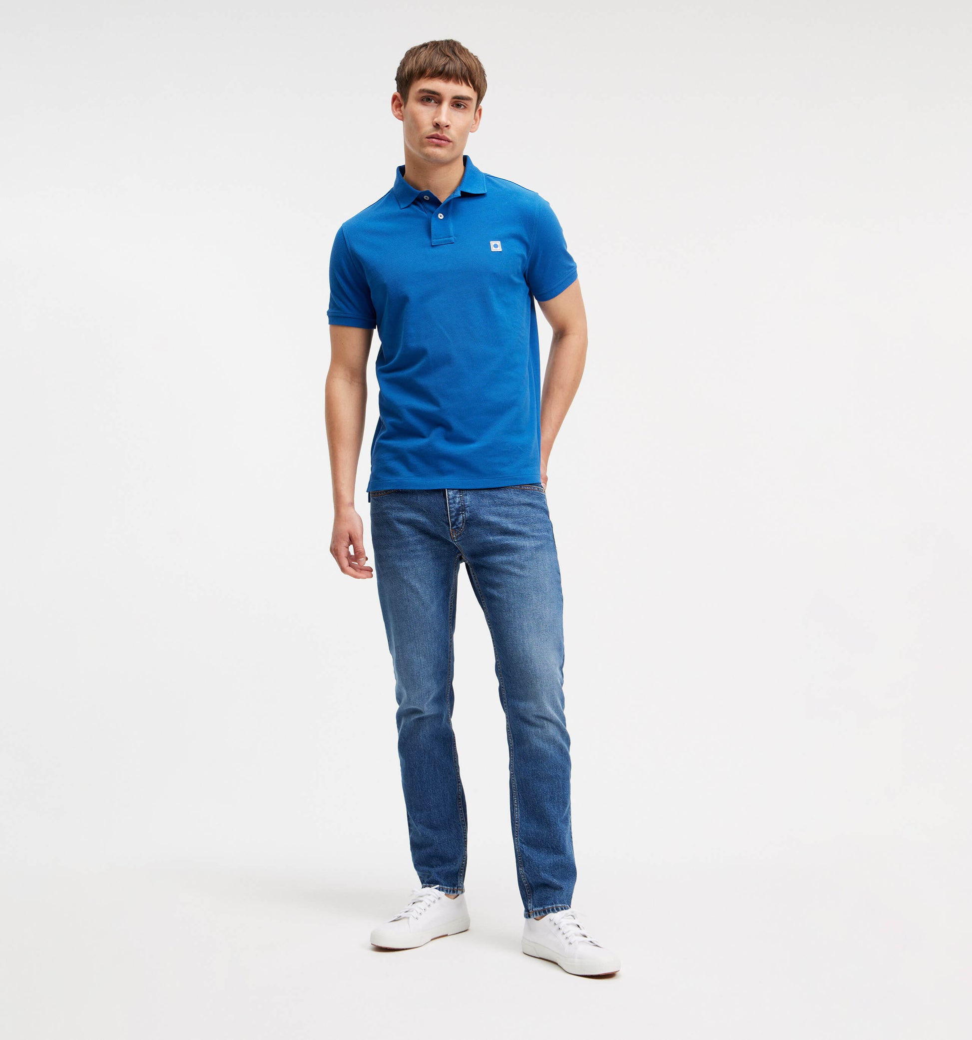 The Rene - Pique Polo In Royal Blue From King Essentials