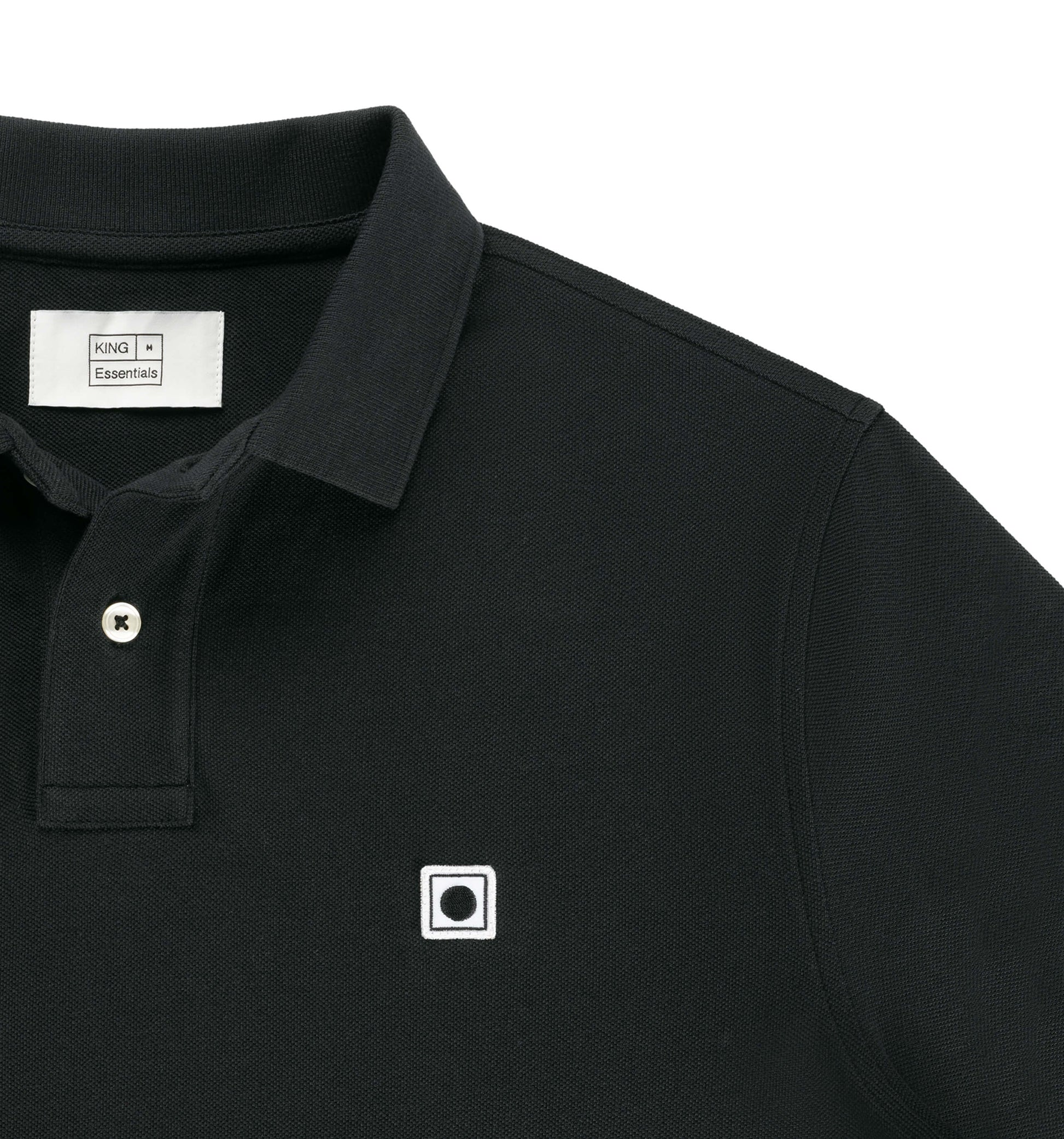The Rene - Pique Polo In Black From King Essentials