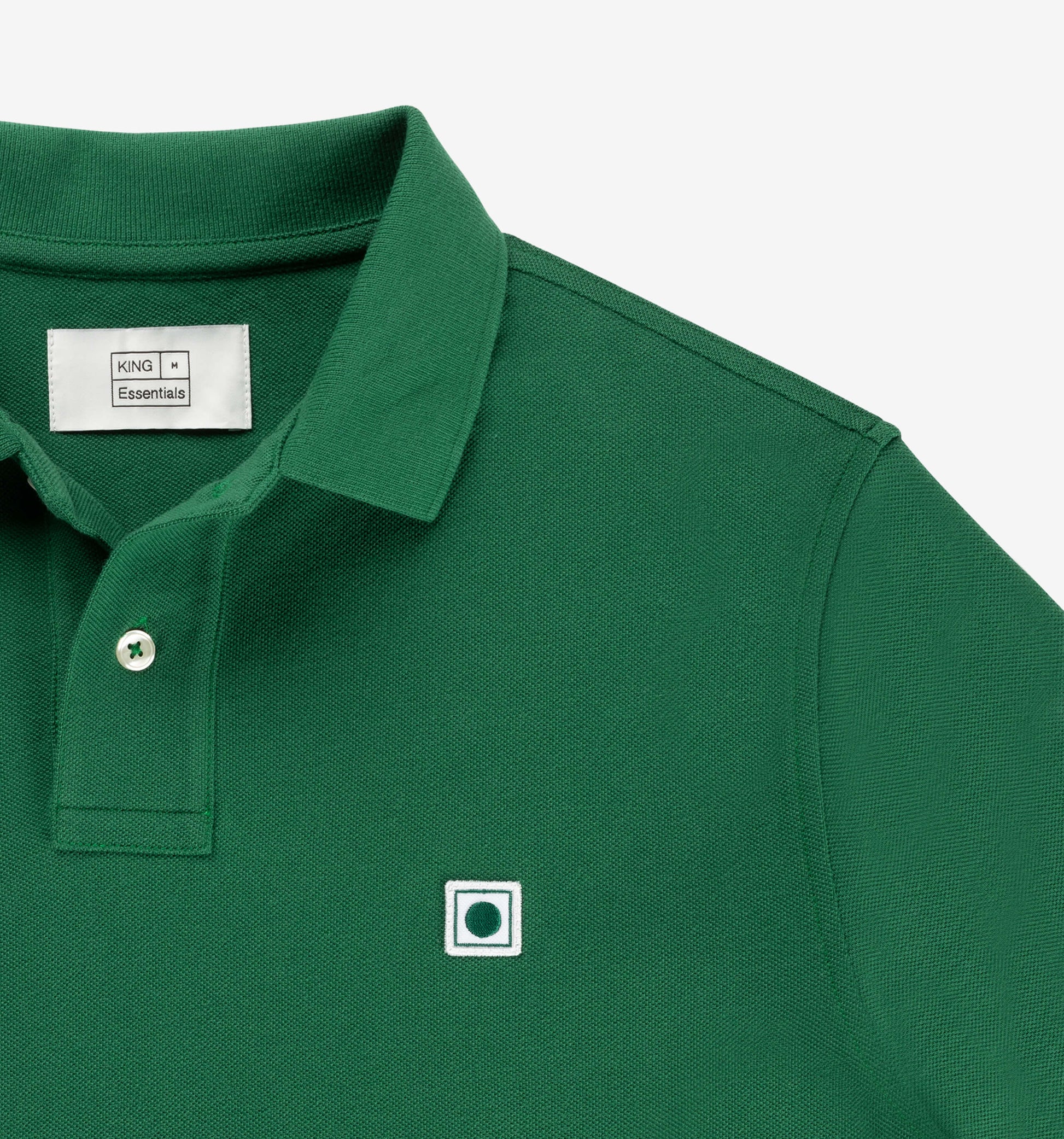 The Rene - Pique Polo In Dark Green From King Essentials