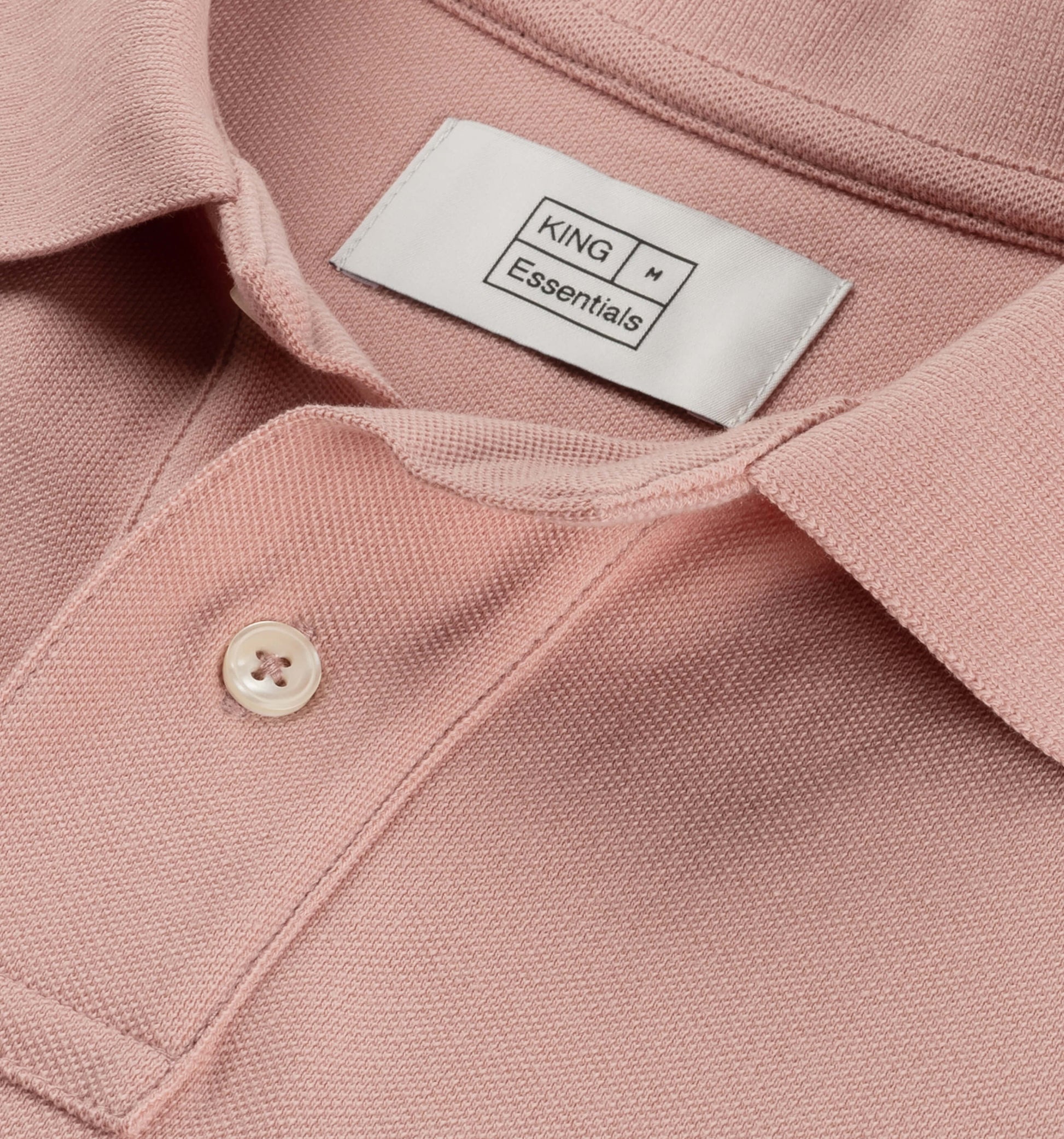 The Rene - Pique Polo In Dark Pink From King Essentials