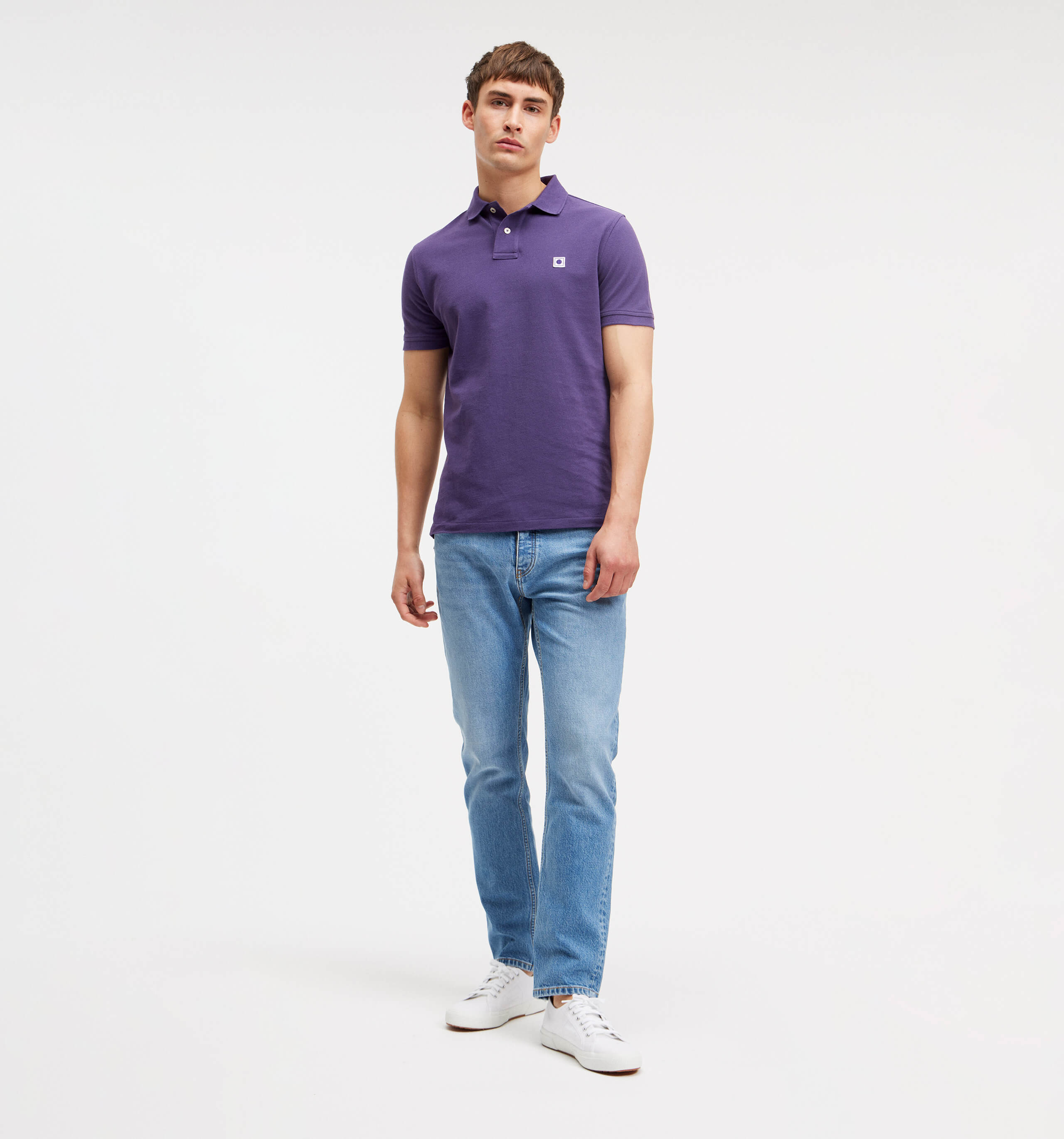 Dark purple outlet polo