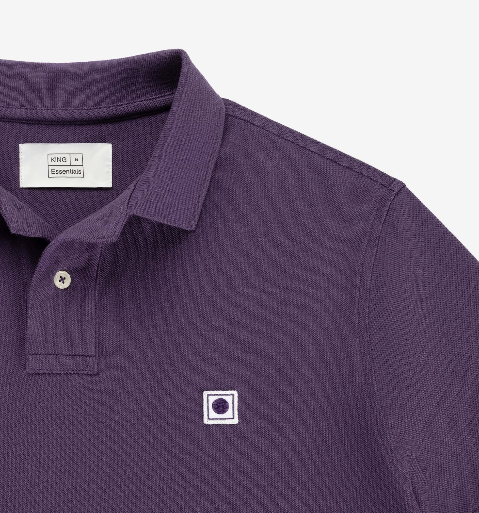 The Rene - Pique Polo In Dark Purple From King Essentials