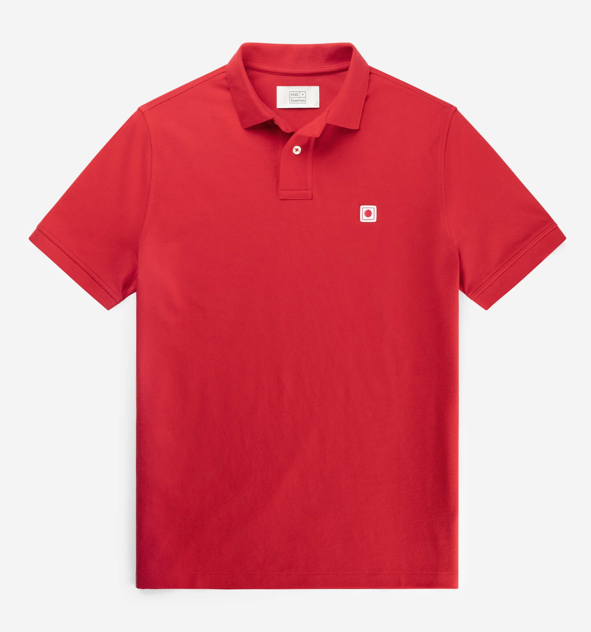 The Rene - Pique Polo In Red From King Essentials